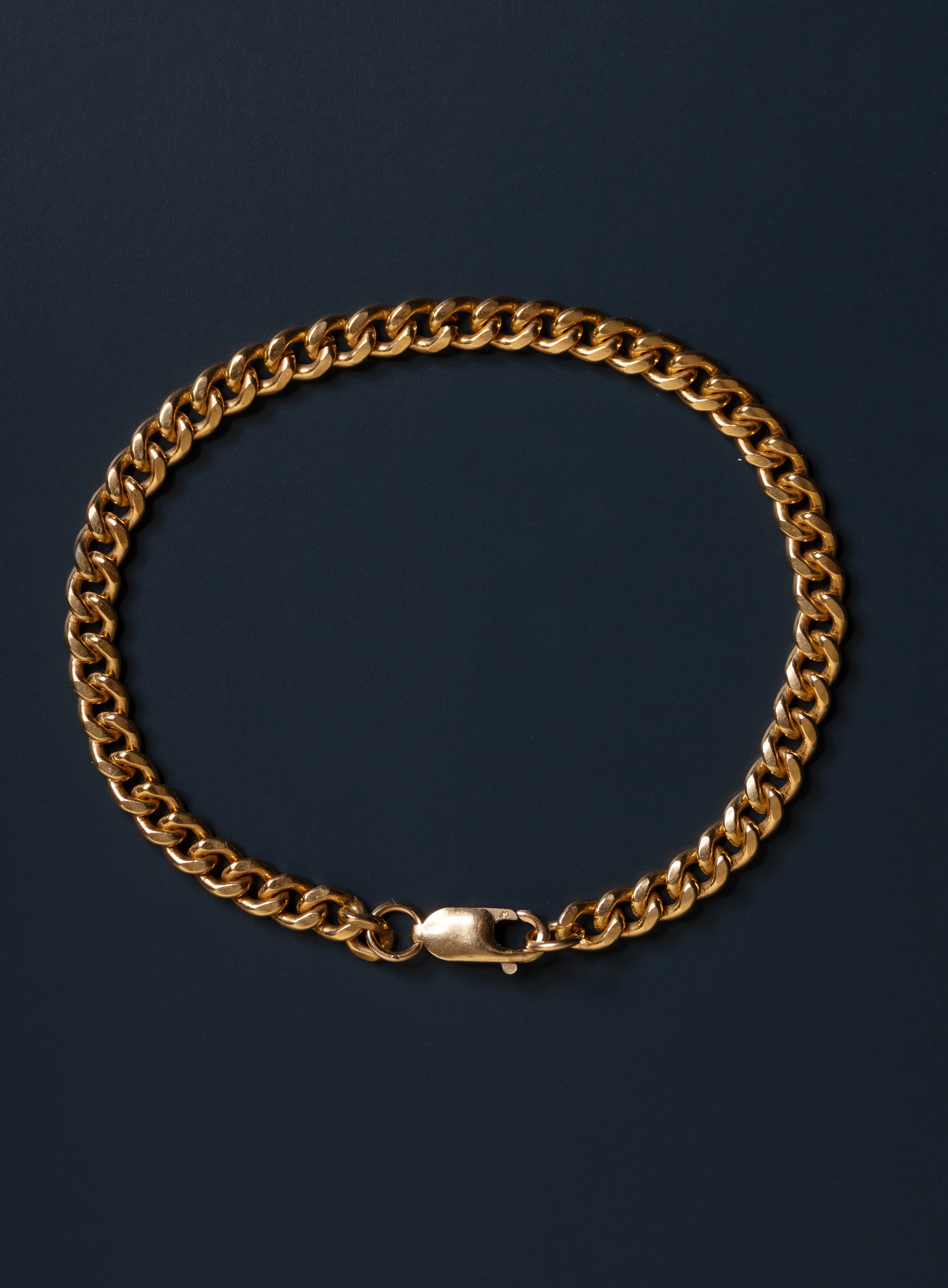 14K Gold Filled 5mm Cuban Chain Bracelet for Men - Image 4
