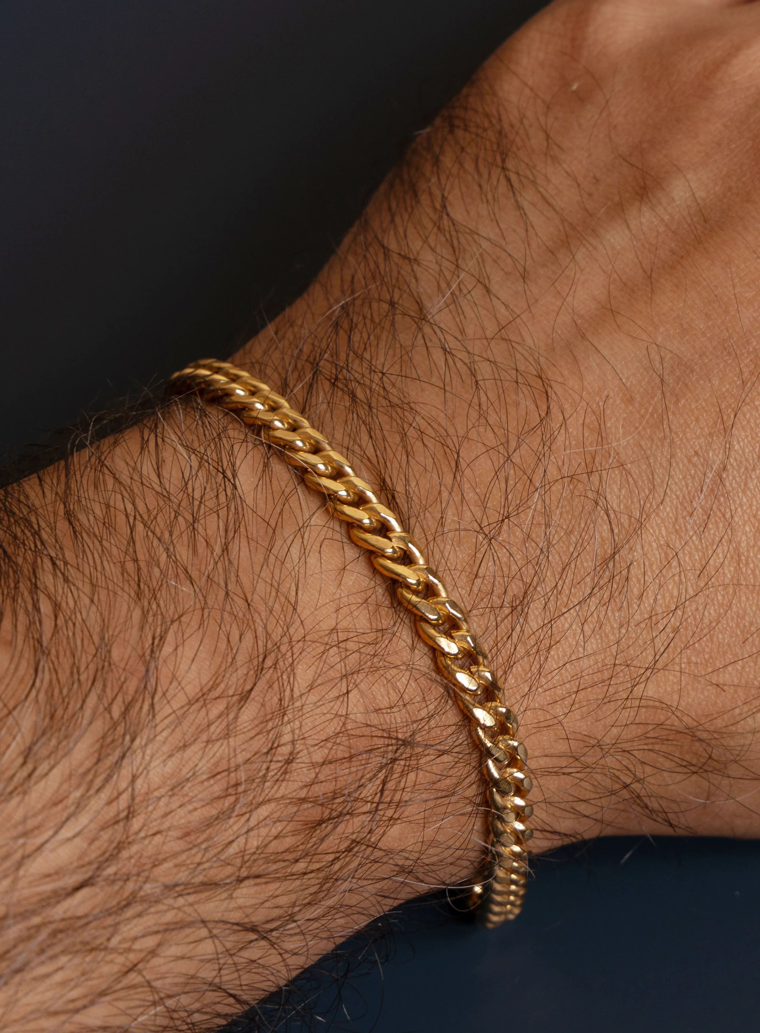 14K Gold Filled 5mm Cuban Chain Bracelet for Men - Image 5