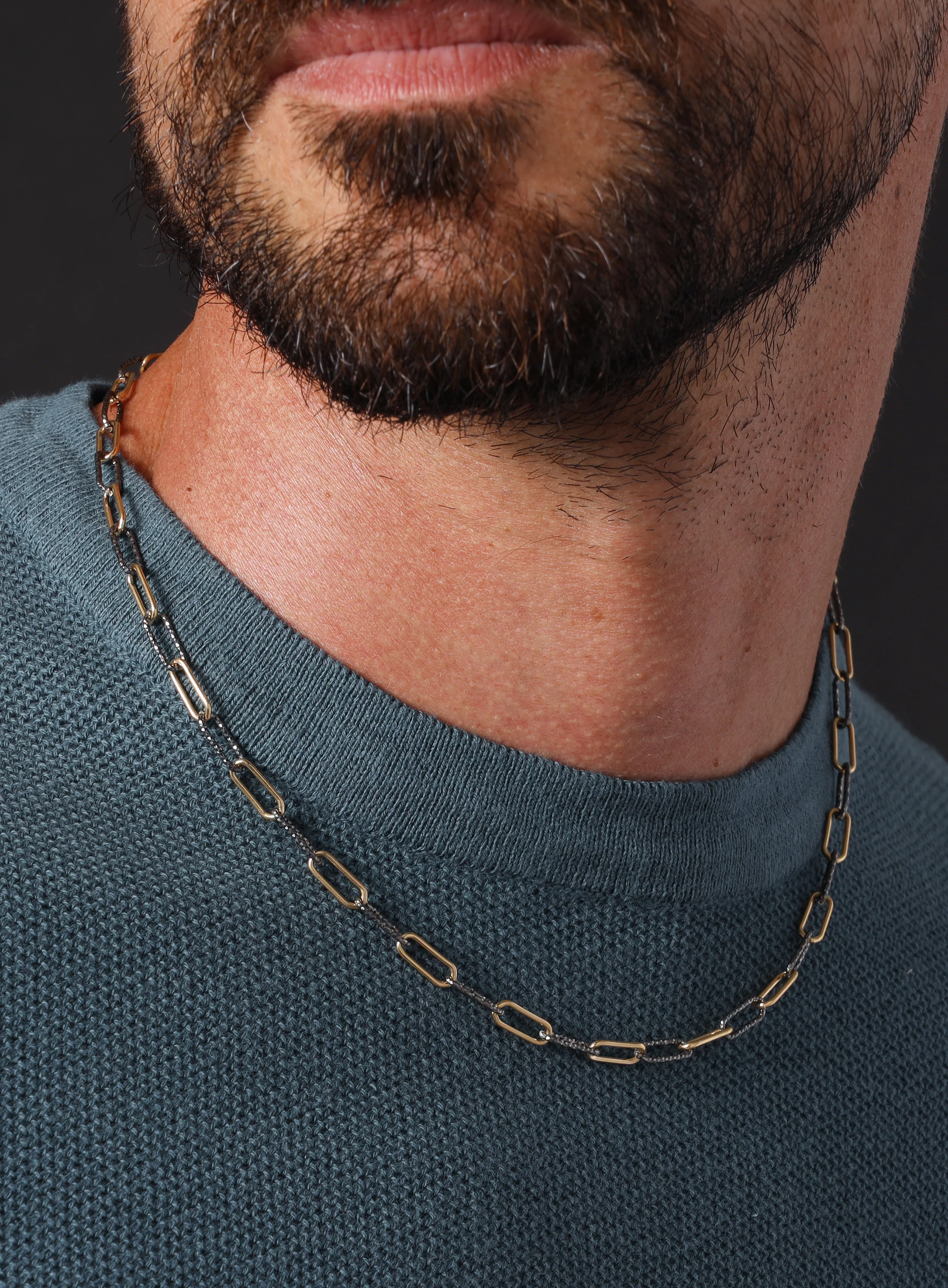 14k Gold Filled and Lasered Sterling Cable Chain - Image 3