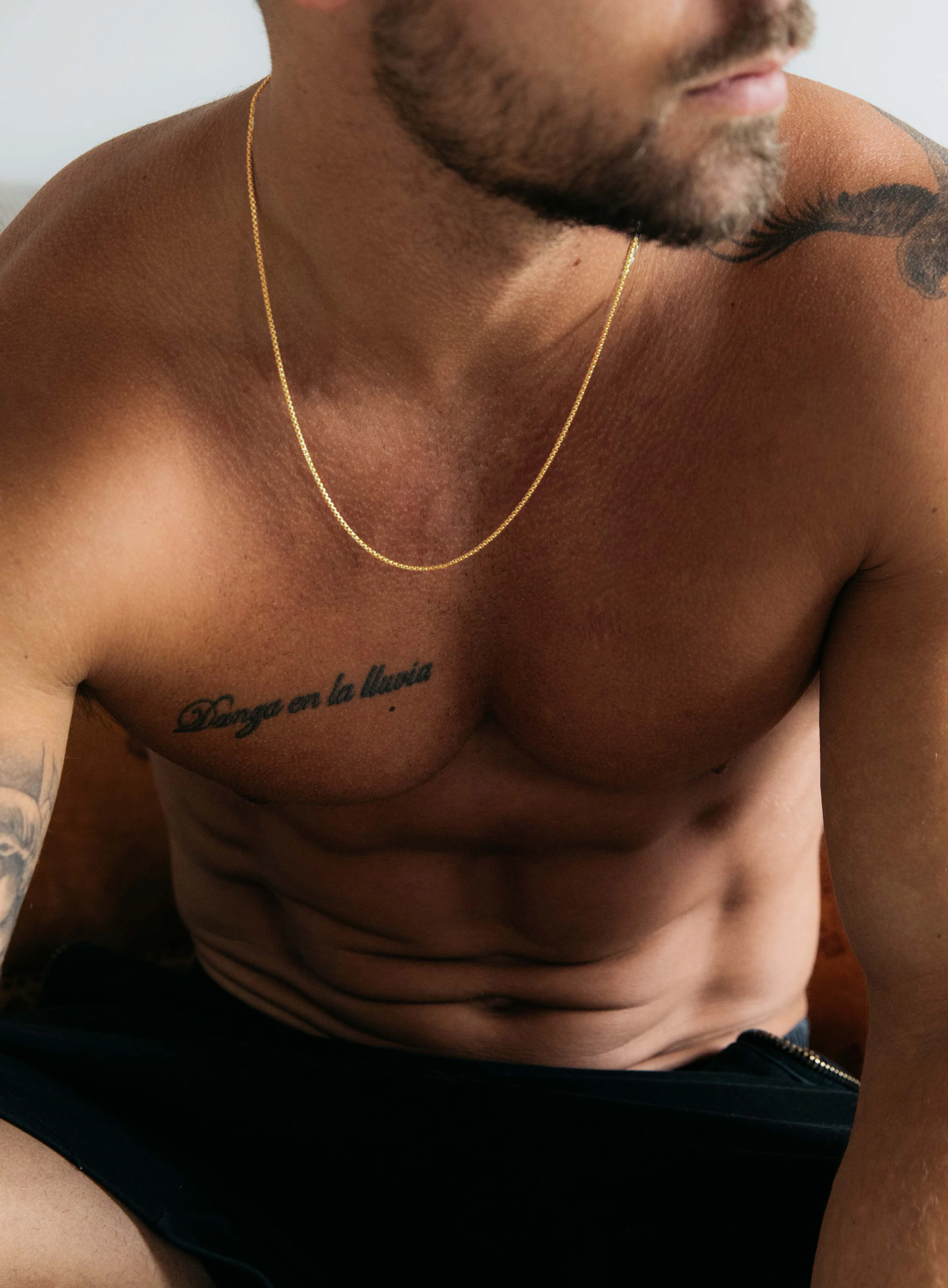 14K Gold Filled Round Box Chain Necklace for Men - Image 6