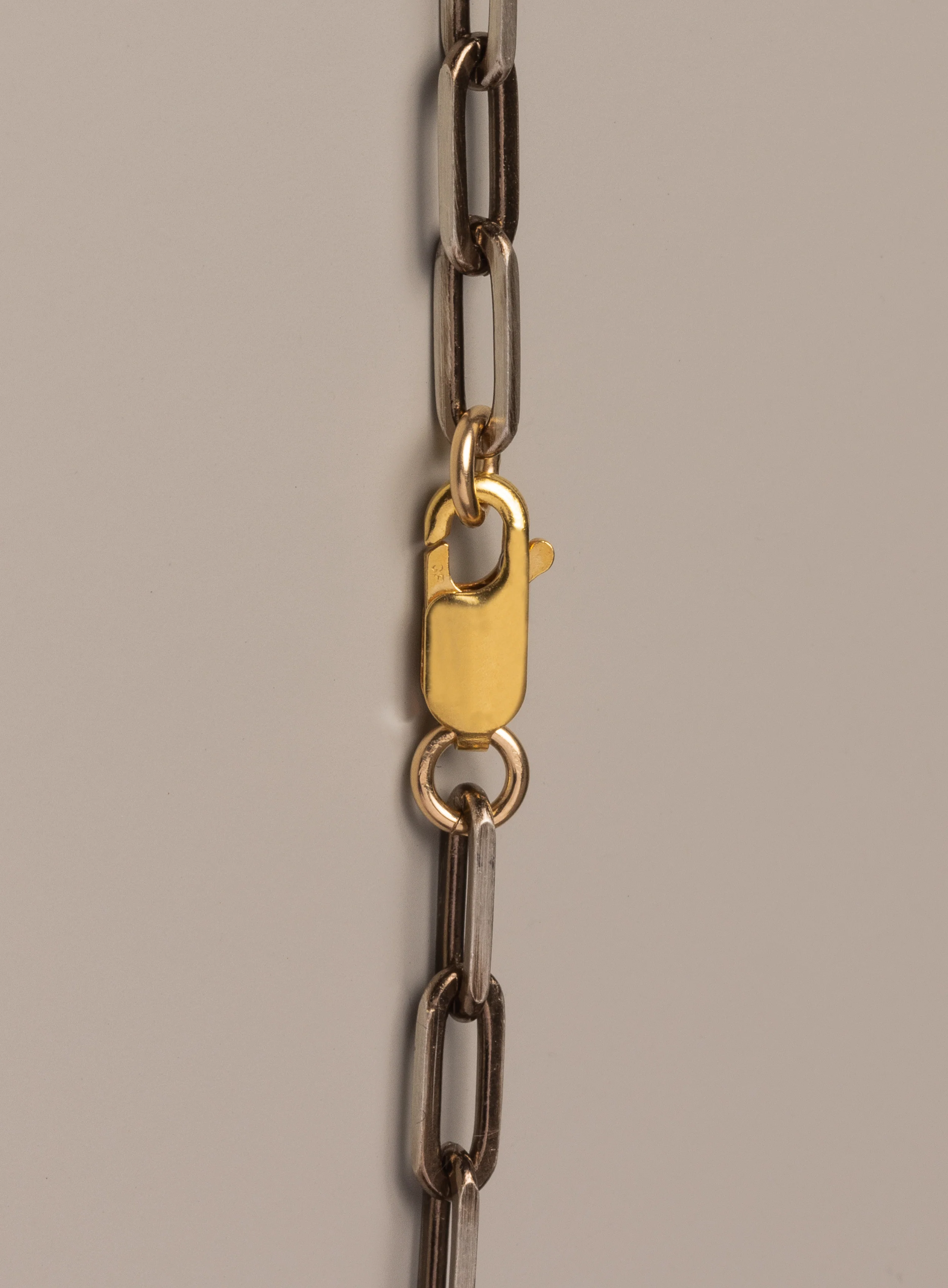 14k Oxidized Vermeil "Chocolate" Gold Elongated Cable Chain - Image 2