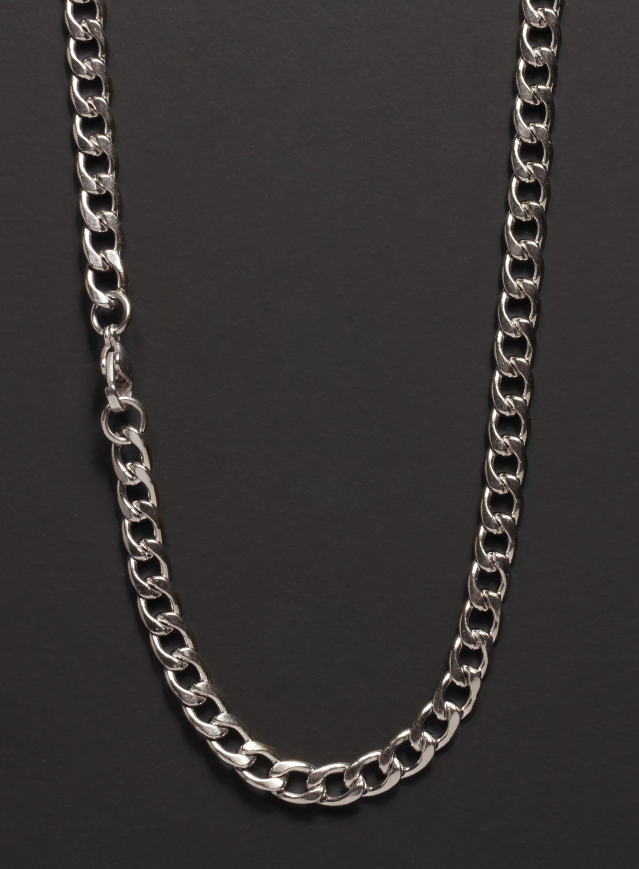 5mm Stainless Steel Curb Chain Necklace for Men - Image 4