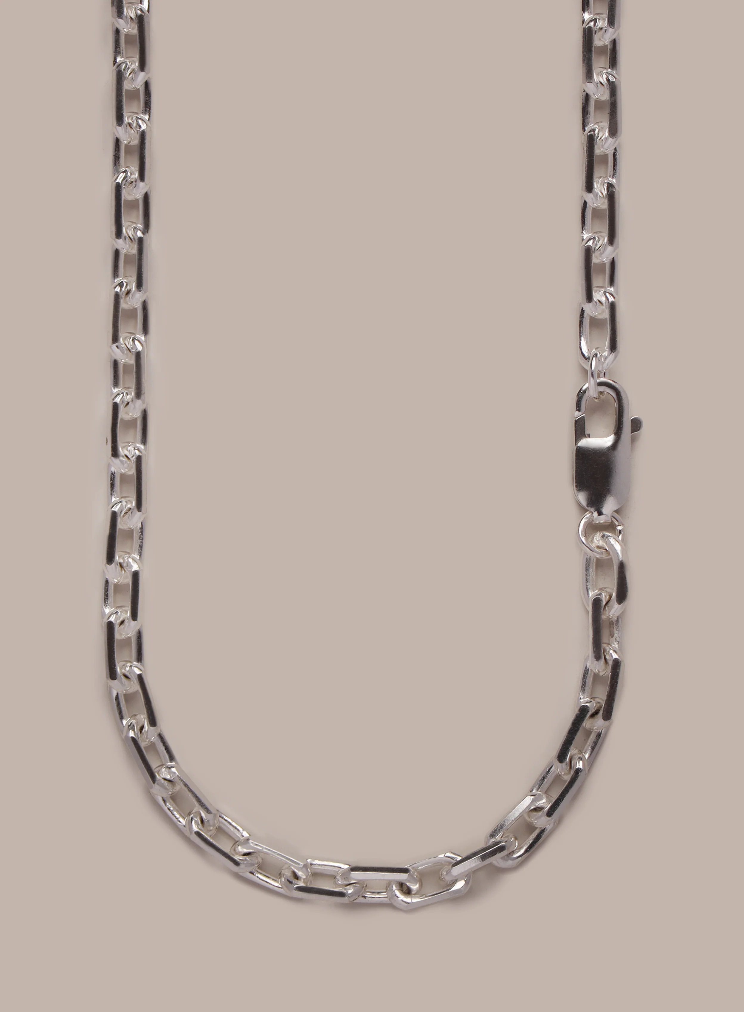 925 Sterling Silver Diamond Cut Cable Chain Necklace - Image 3