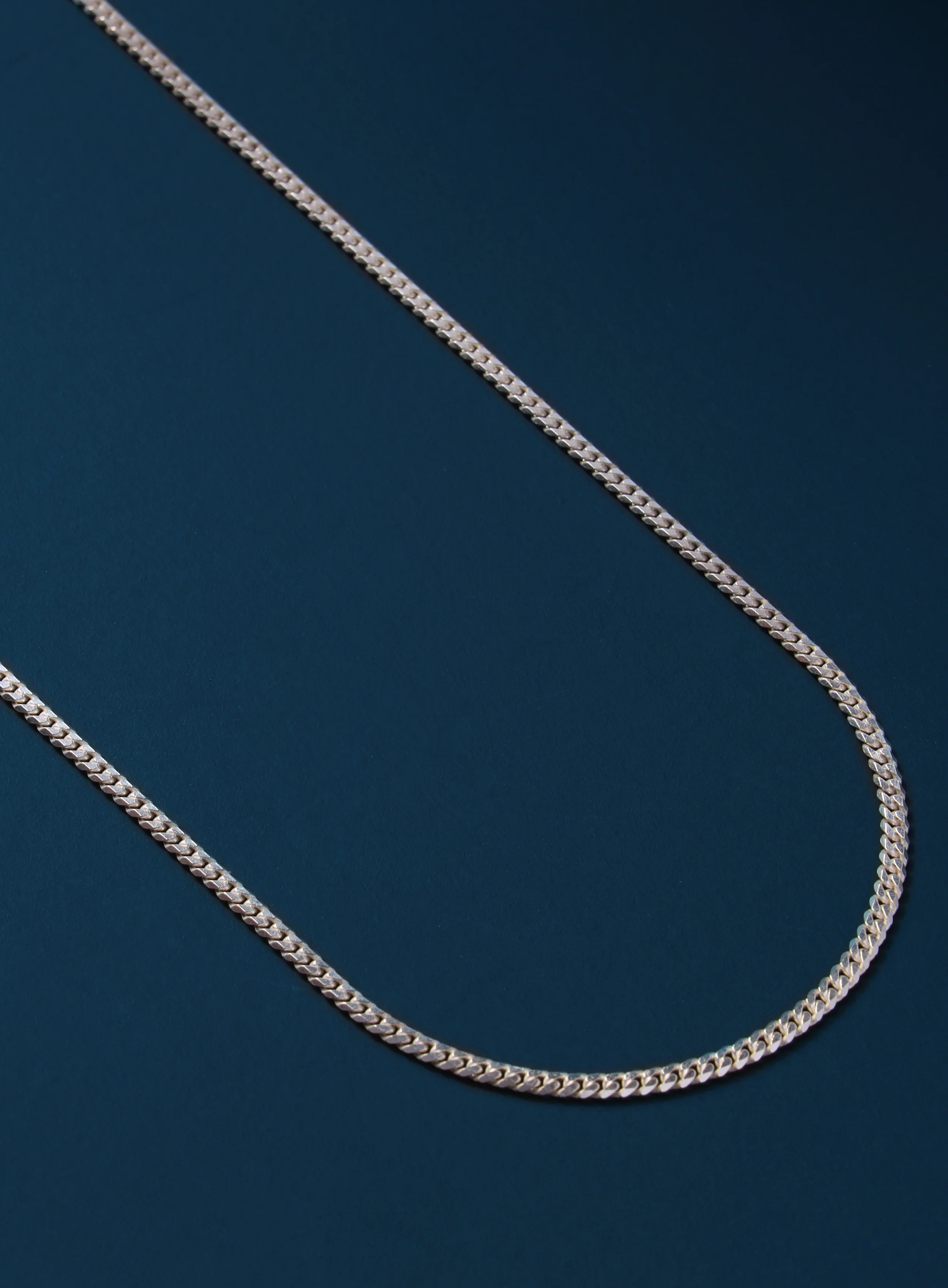 925 Sterling Silver Minimalist 2mm Cuban Chain Necklace for Men - Image 5