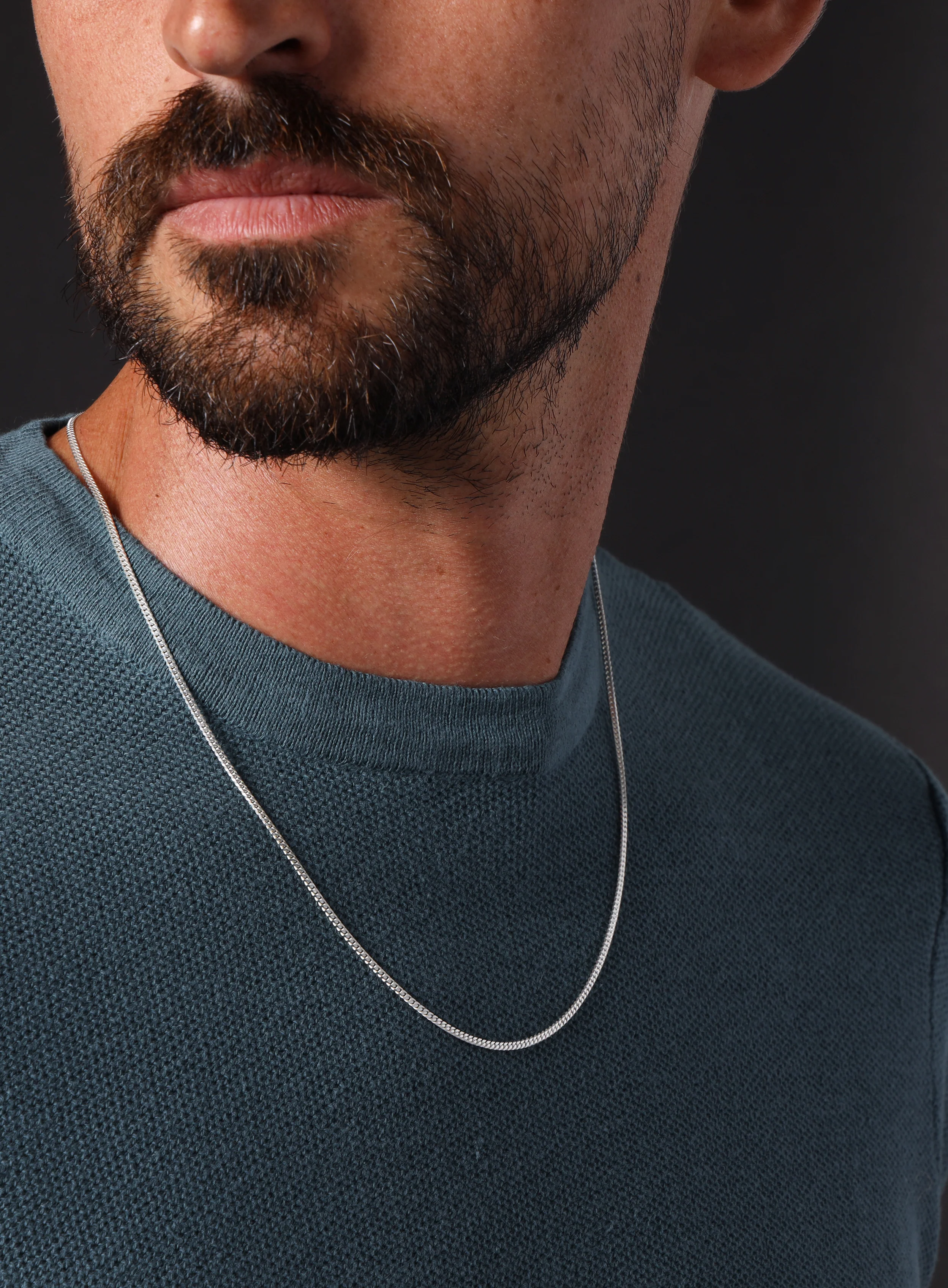 925 Sterling Silver Minimalist 2mm Cuban Chain Necklace for Men - Image 7