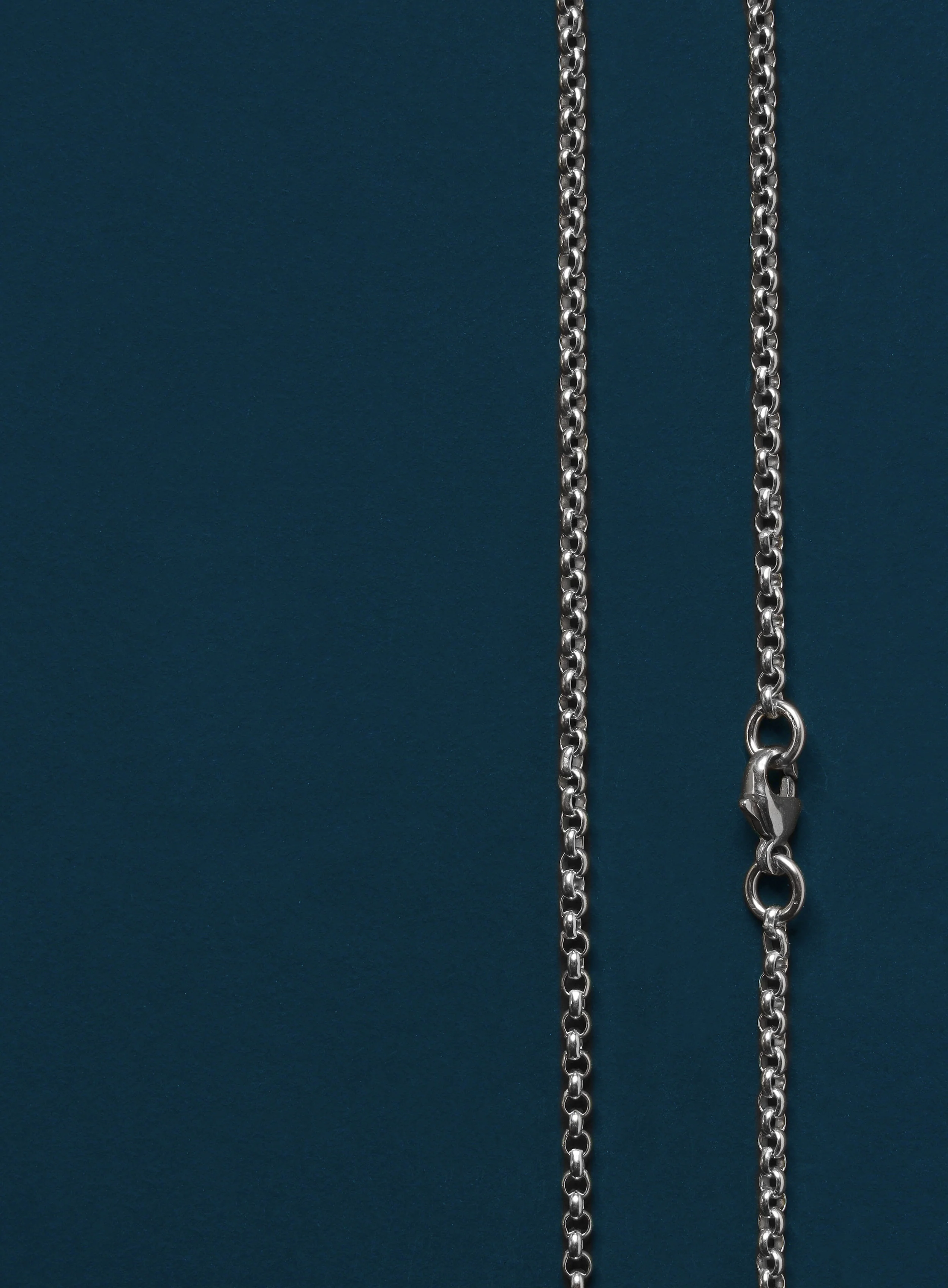 925 Sterling Silver Rolo Chain Necklace for Men - Image 5