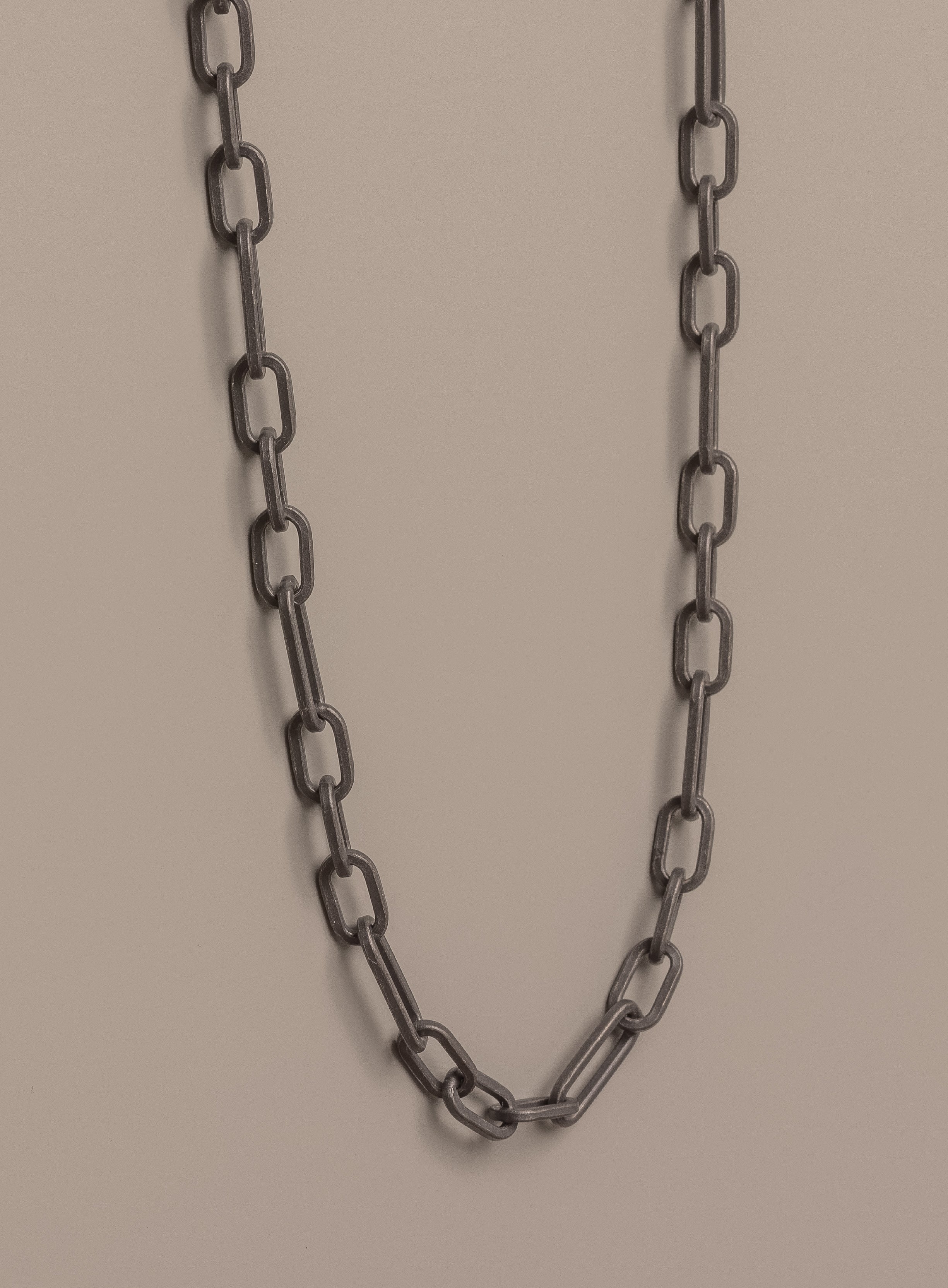 925 Titanium Coated Sterling Silver Figaro Inspired Chain Necklace for Men - Image 5