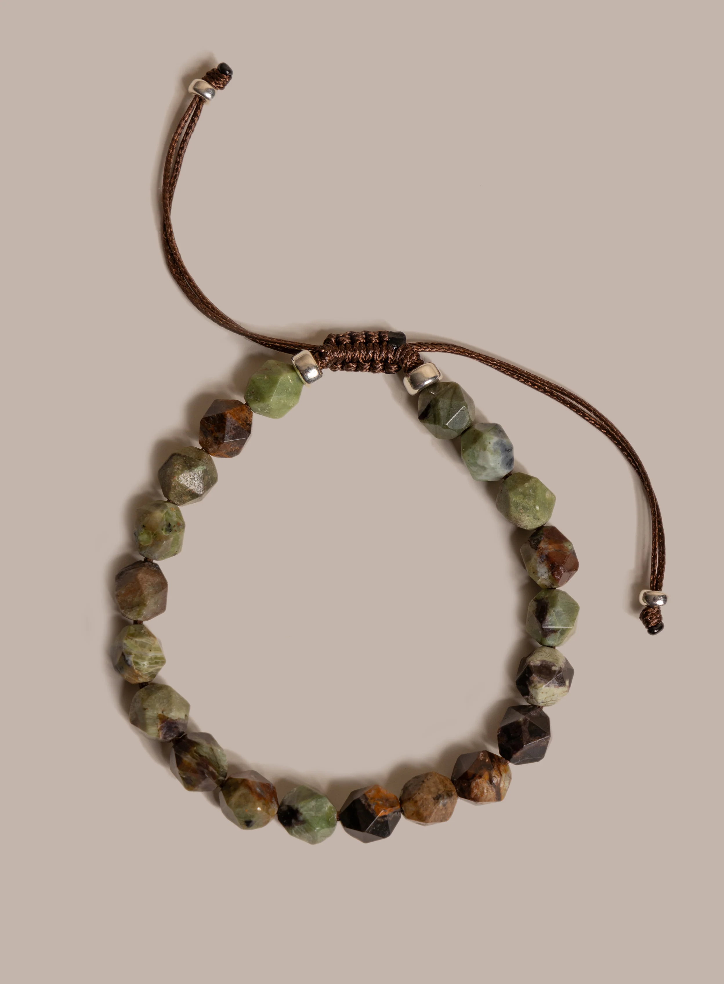 African Turquoise and Sterling Silver Bead Bracelet for Men - Image 7