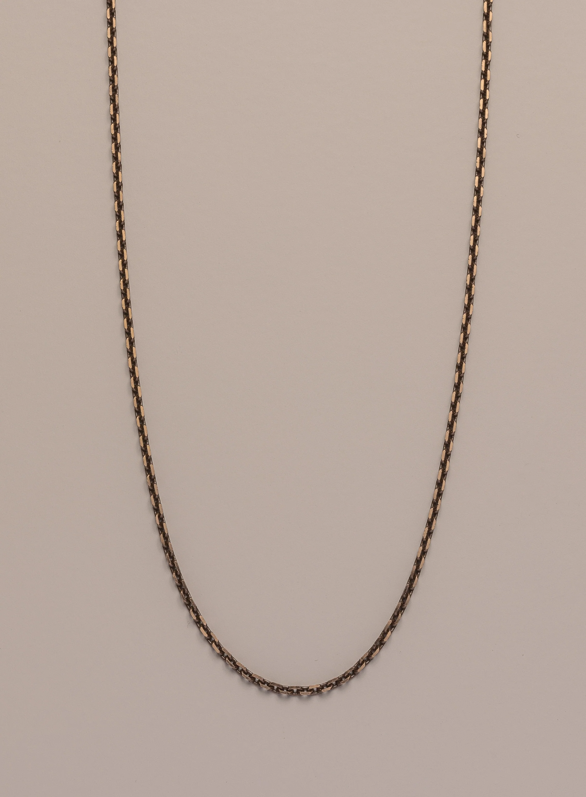 "Chocolate" Vermeil Gold Cable Chain Necklace for Men - Image 5