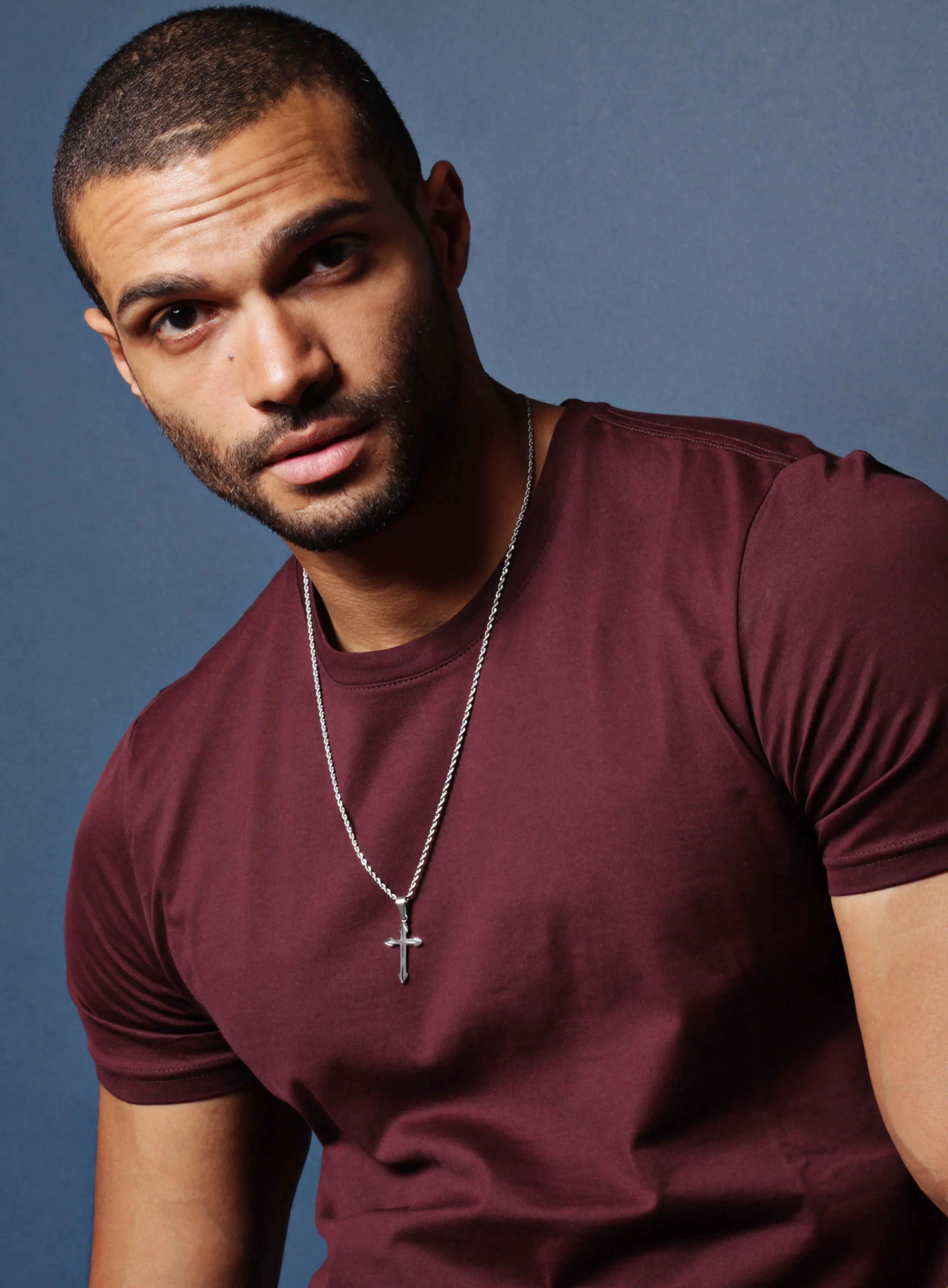 Cross Necklace for Men with Rope Chain - Image 7