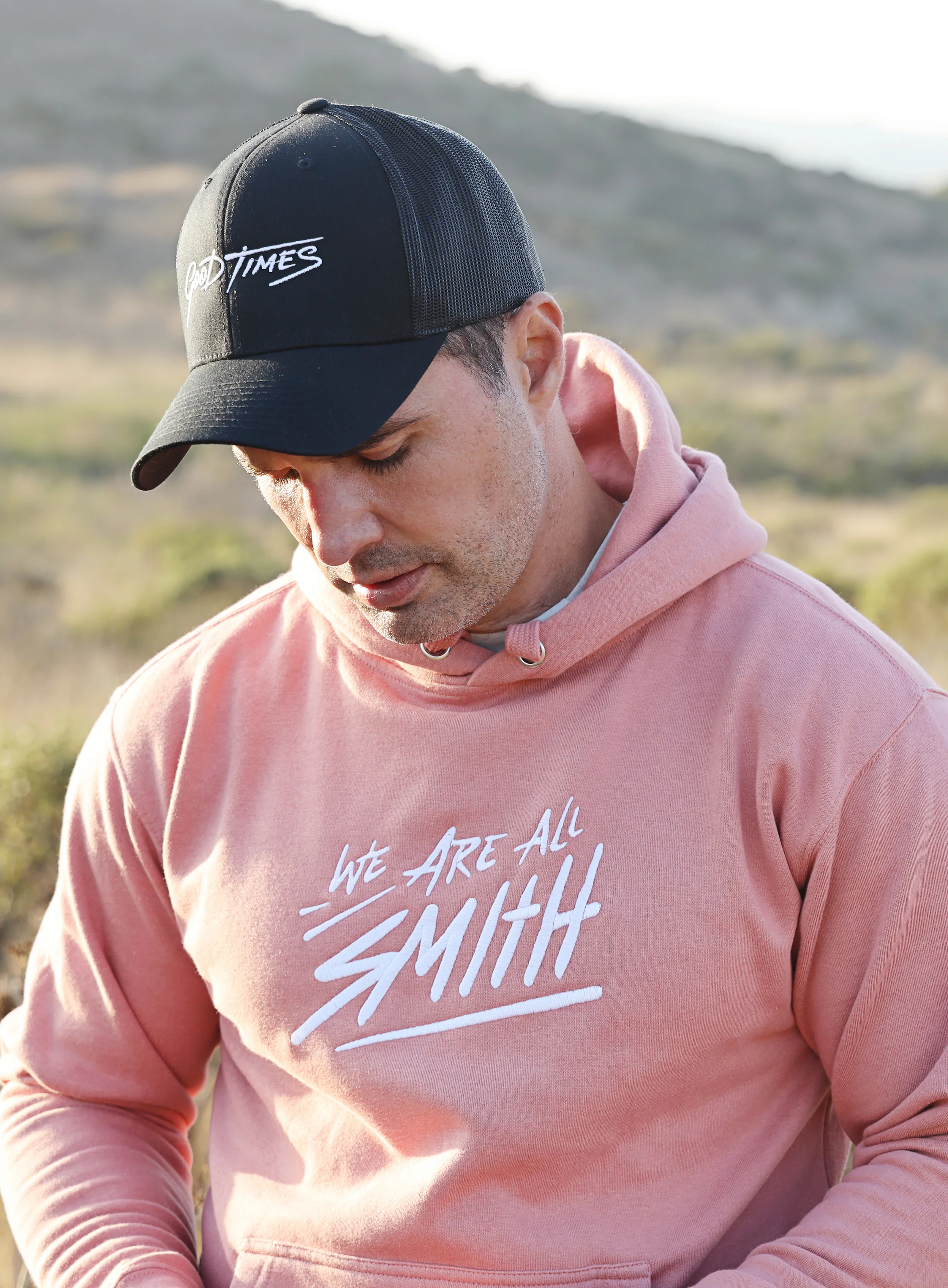 Dusty Rose WAAS logo Unisex Hoodie - Image 8