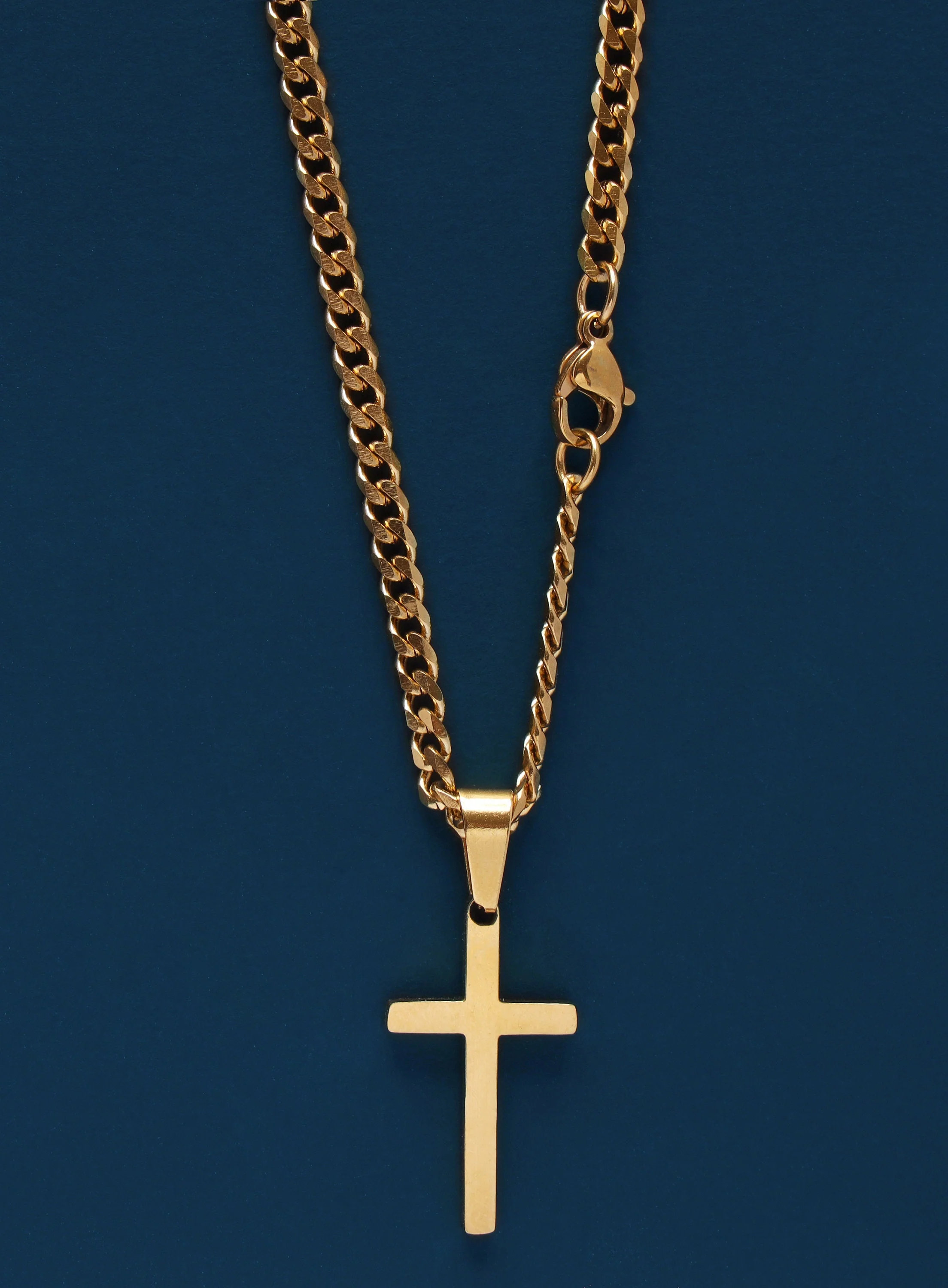 Gold Cross Necklace for Men - Image 5