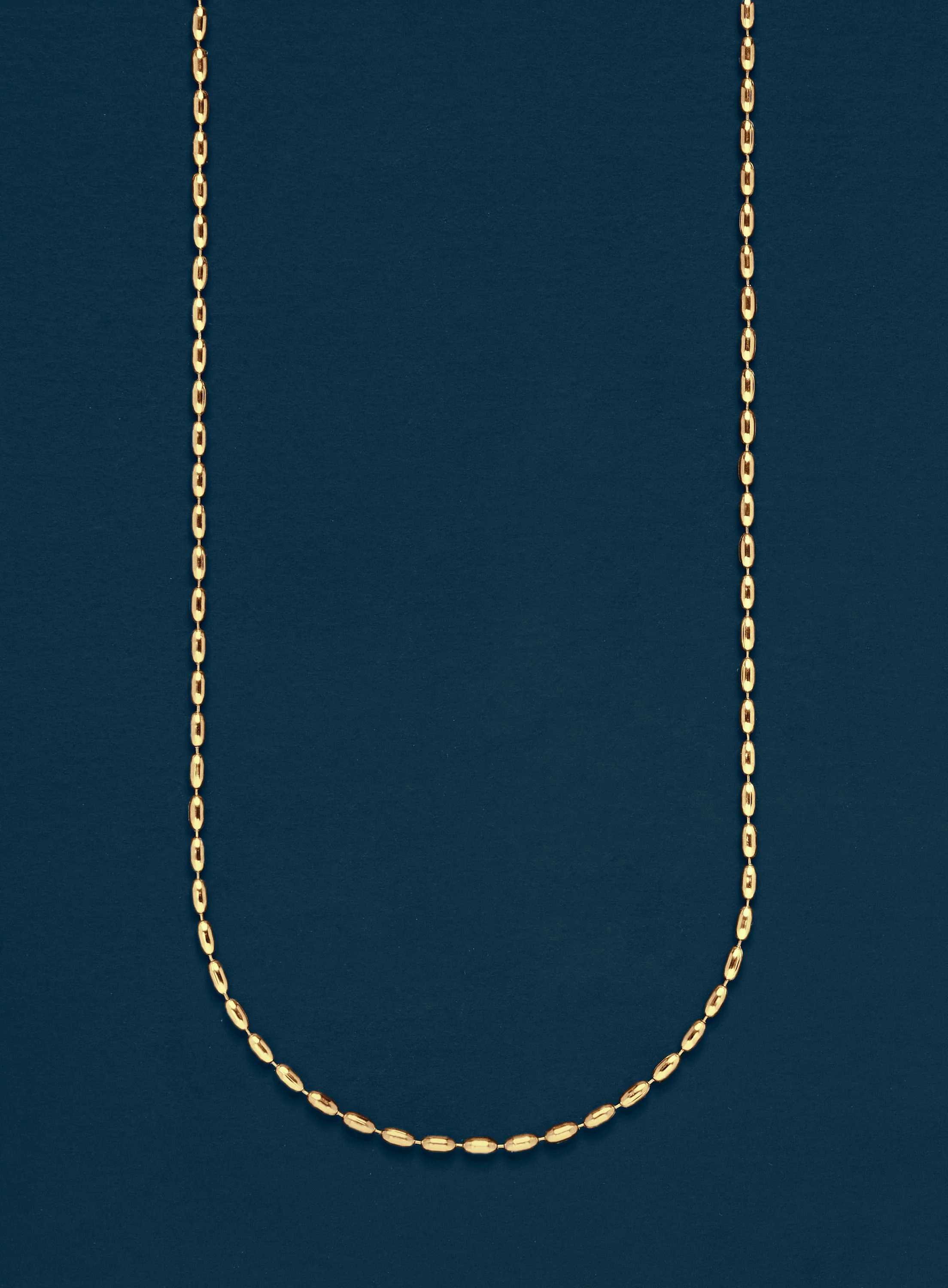 Minimalist 1mm 14k Gold Plated 316L Stainless Steel Gold Chain - Image 2
