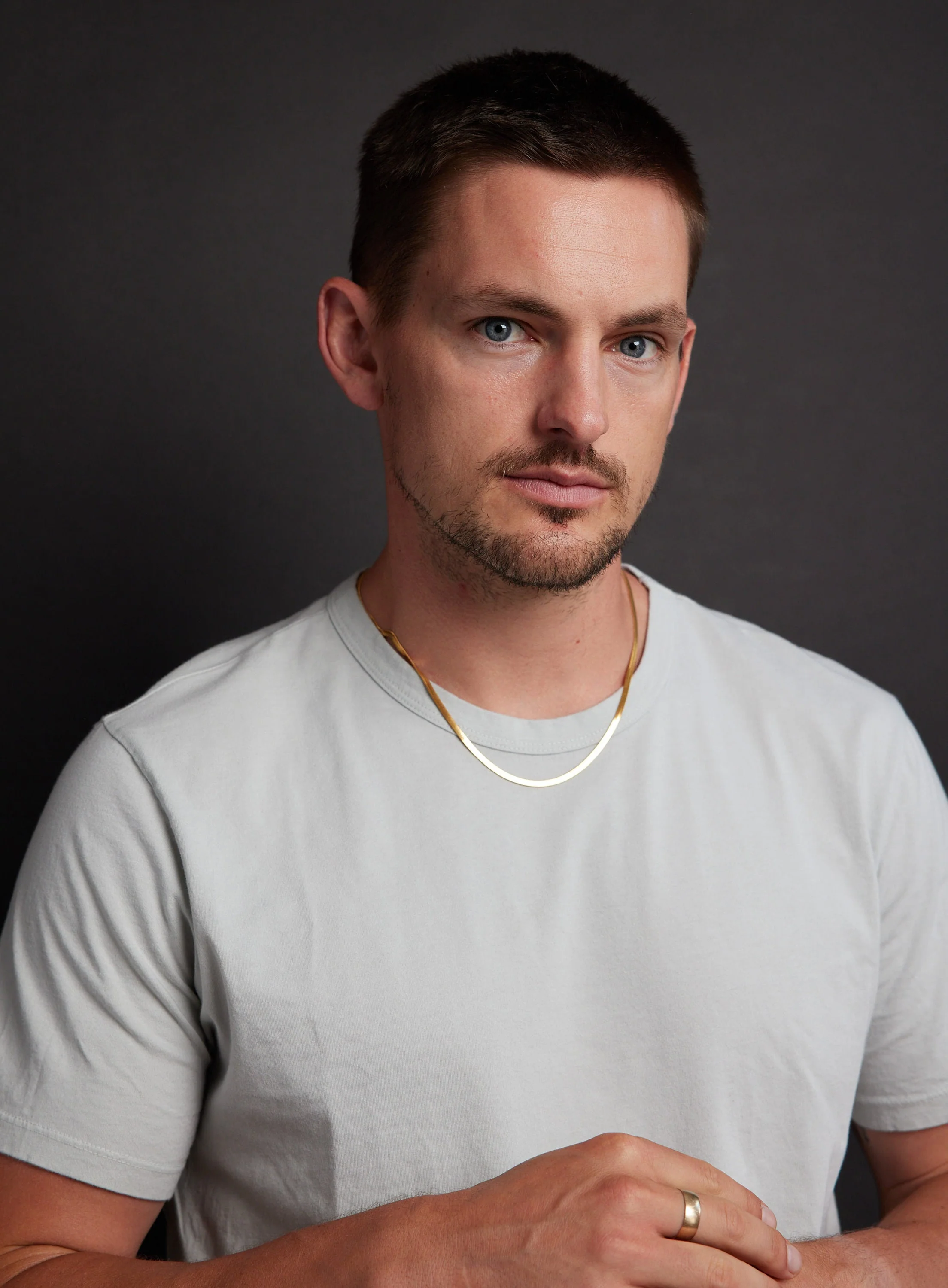 3mm Herringbone Gold Chain Necklace for Men - Image 5
