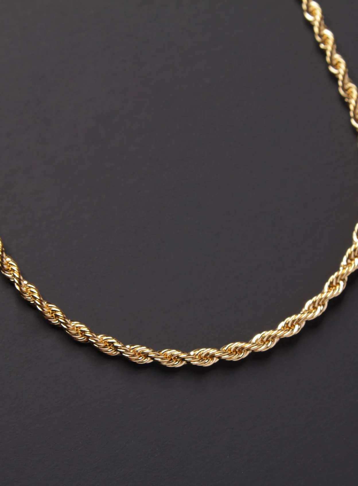 Gold Rope Chain Necklace for Men - Image 4