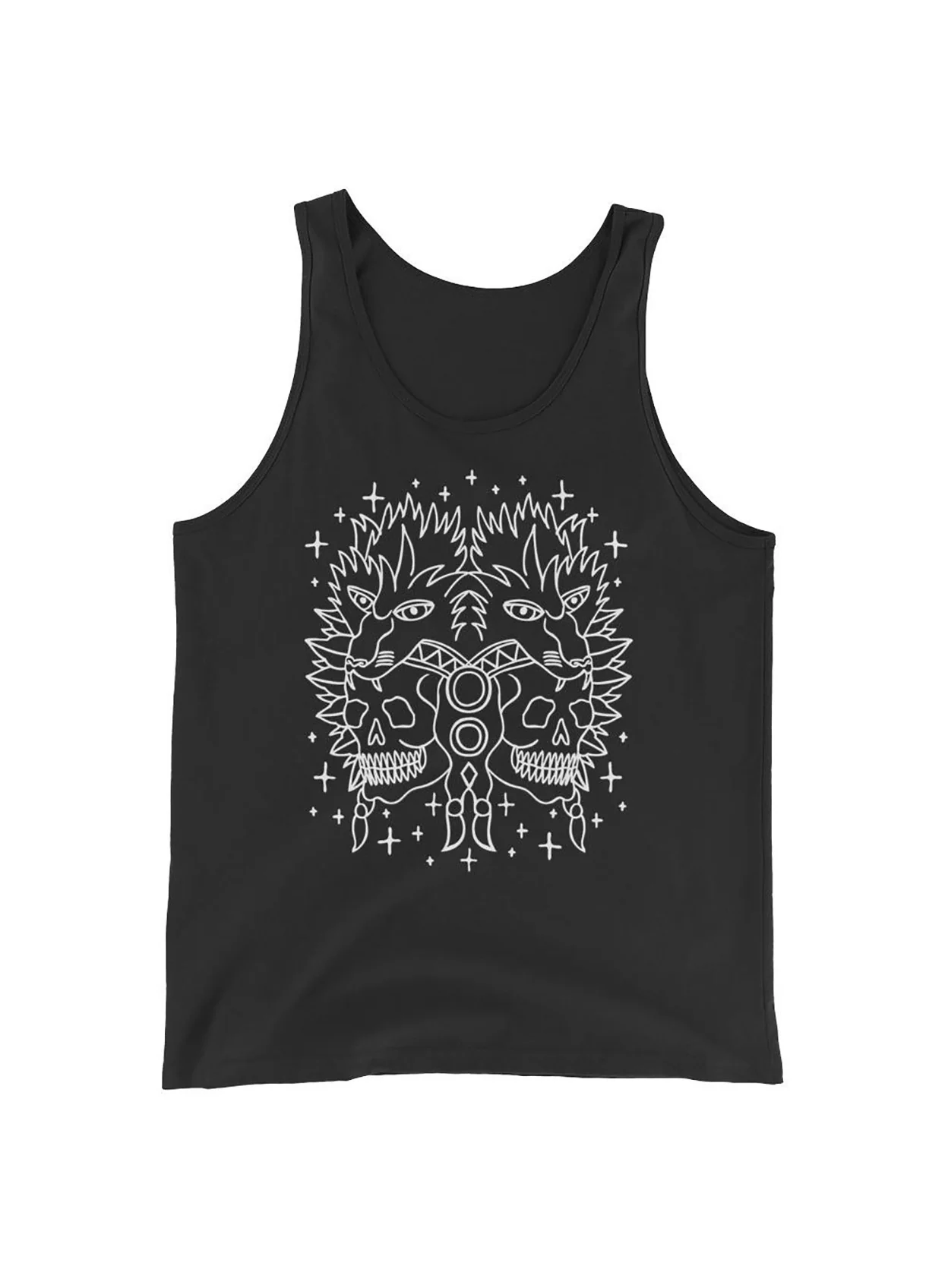 Headdress Unisex Tank Top - Image 2