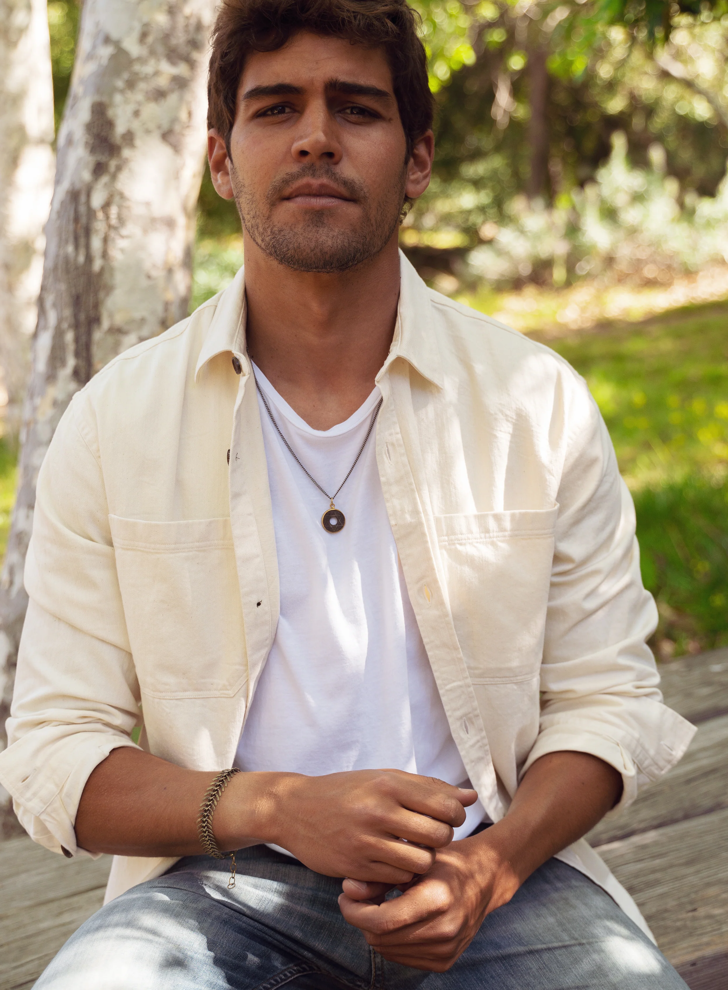 Hexagam Coin Necklace for Men - Image 4