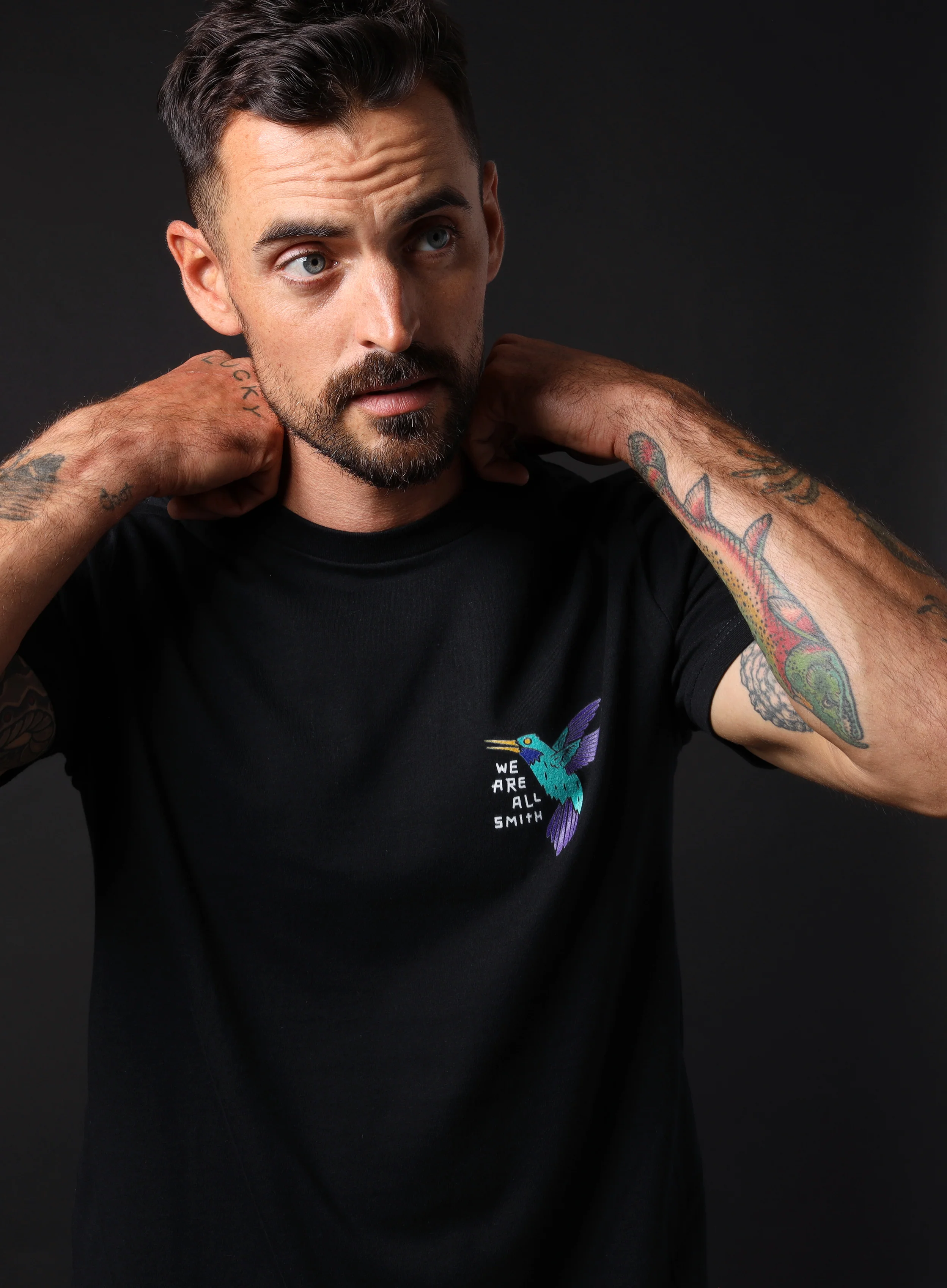 Hummingbird Unisex Black Short Sleeve t-shirt - Image 5