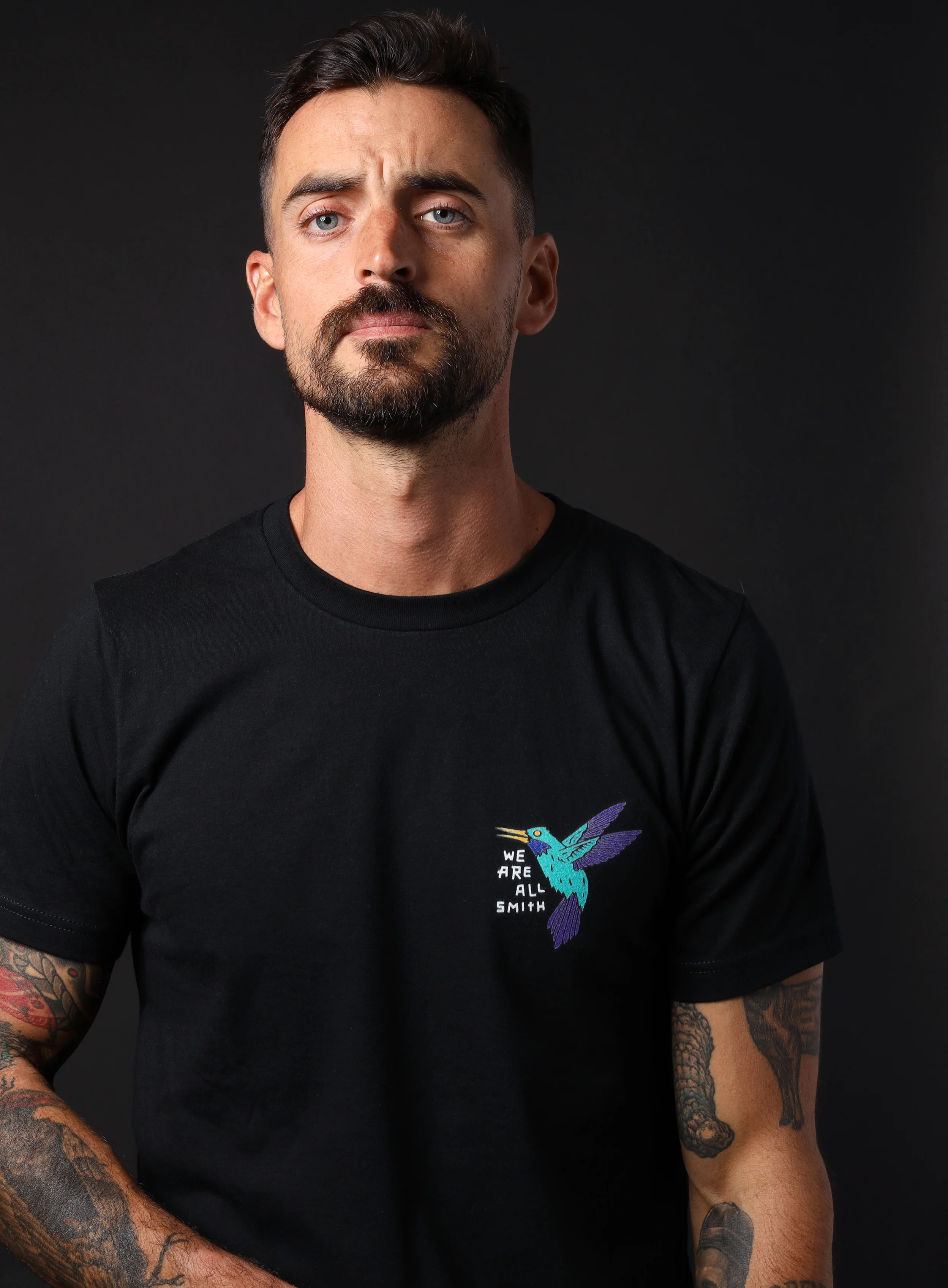 Hummingbird Unisex Black Short Sleeve t-shirt - Image 7