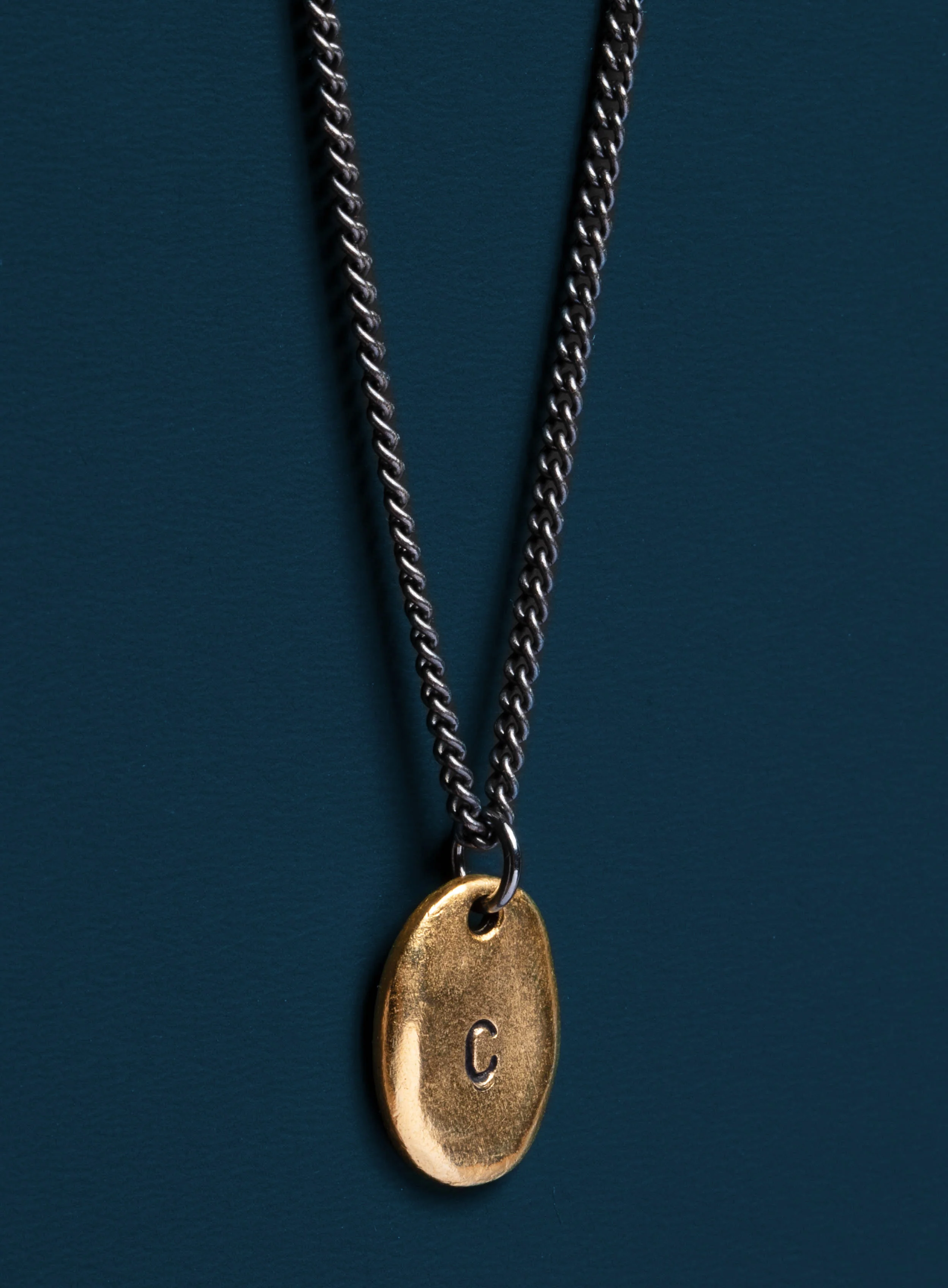 Initial Necklace for Men - Image 3