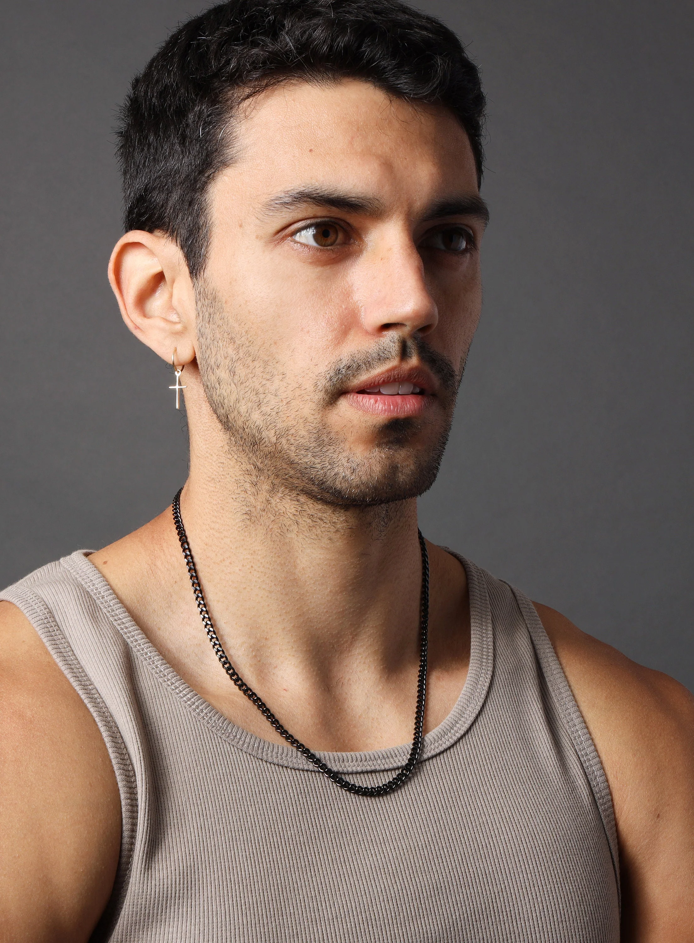 3.5mm black stainless steel cuban chain - Image 7