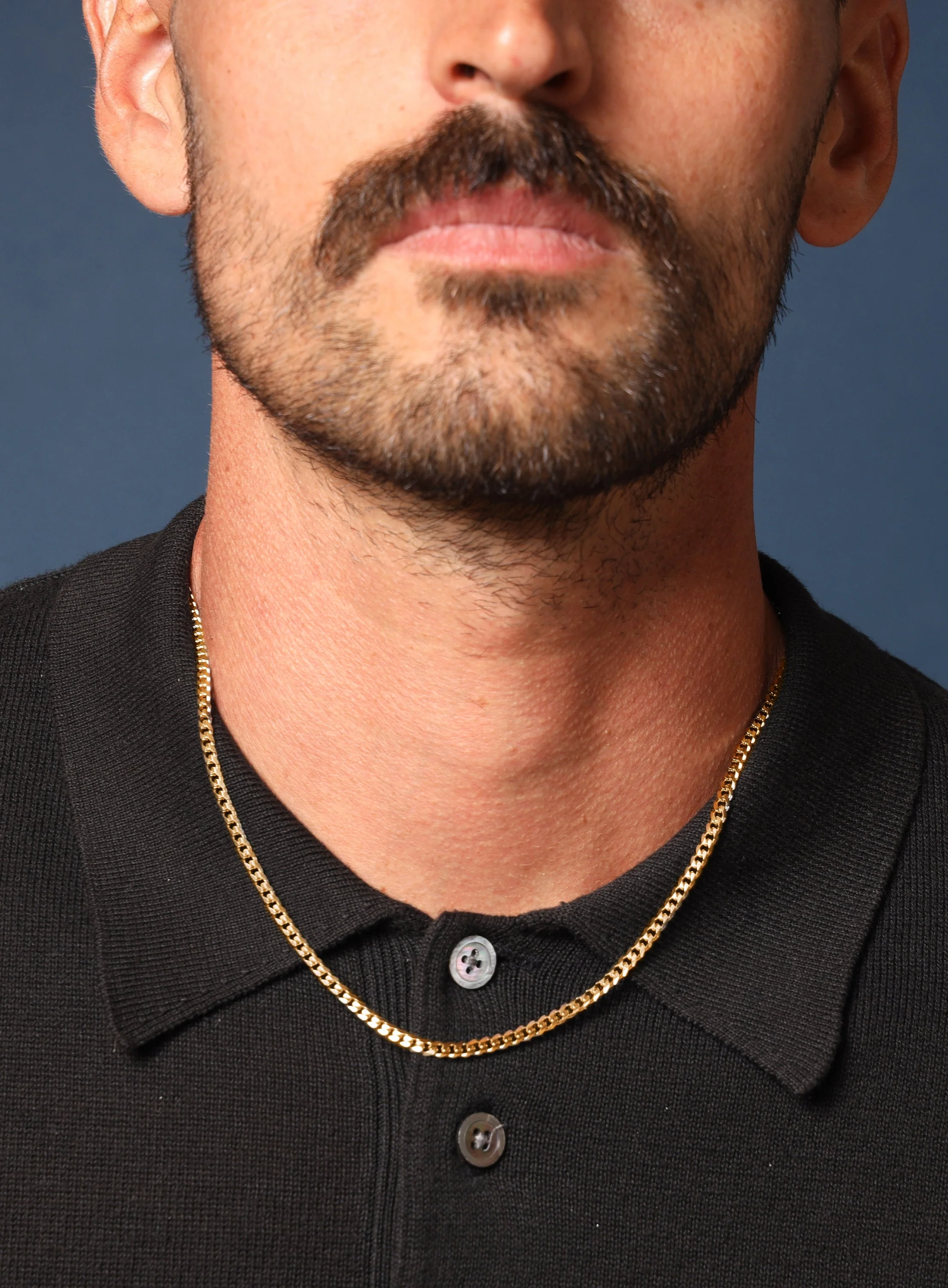 4mm Cuban Chain Necklace for Men - Image 3