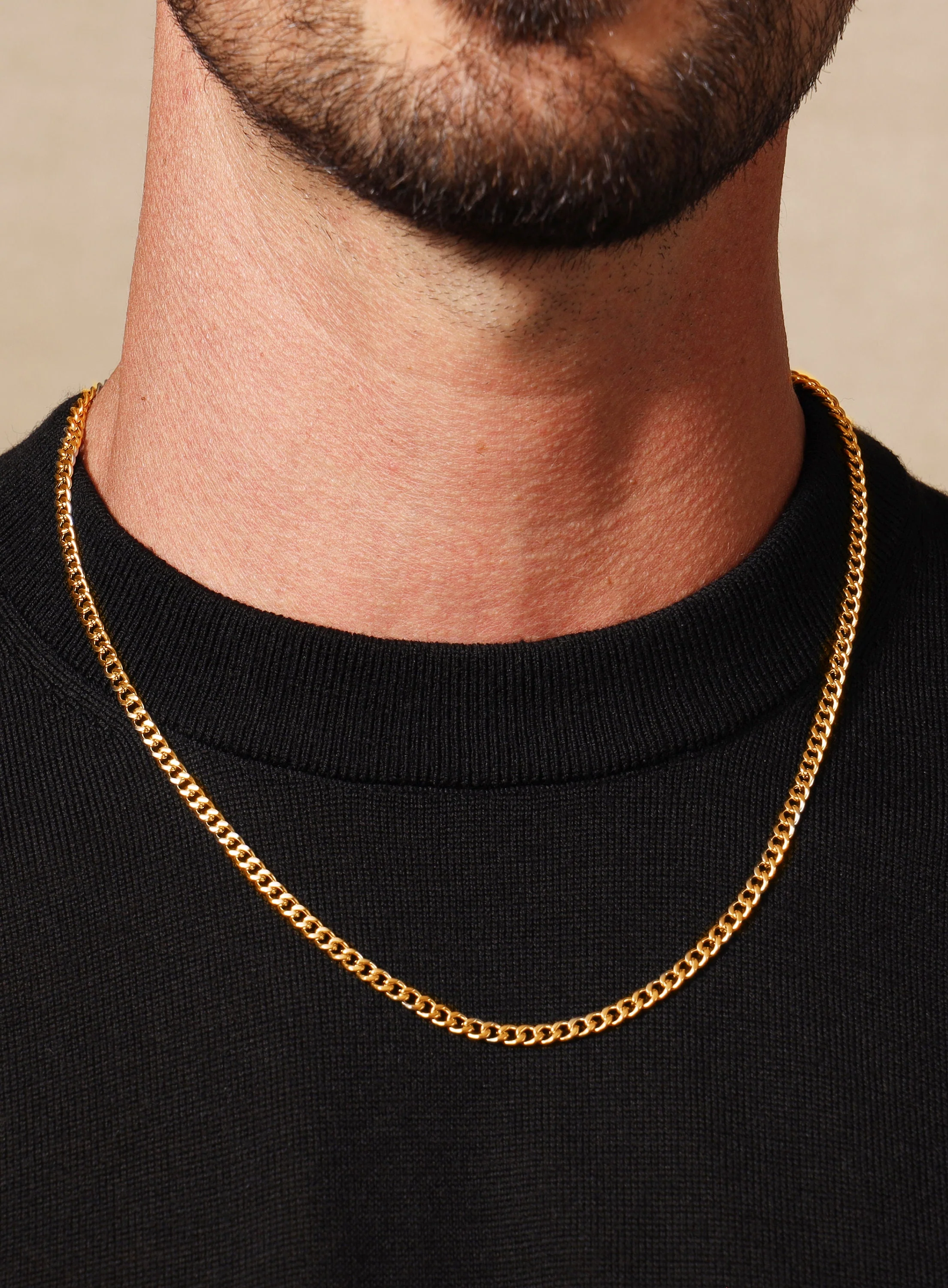 4mm Cuban Chain Necklace for Men - Image 5