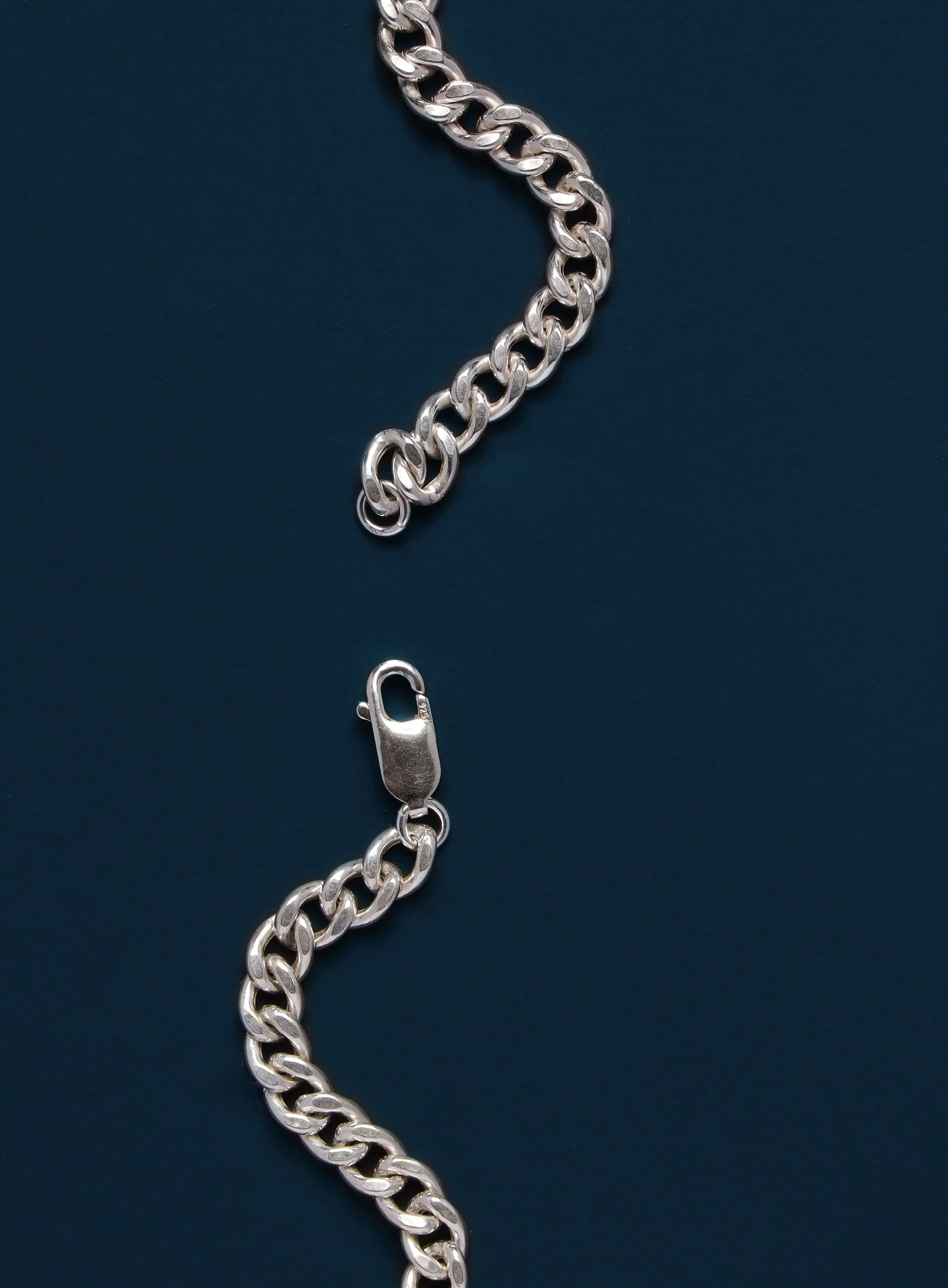4mm LIGHTWEIGHT 925 Sterling Silver Curb Chain Necklace - Image 5
