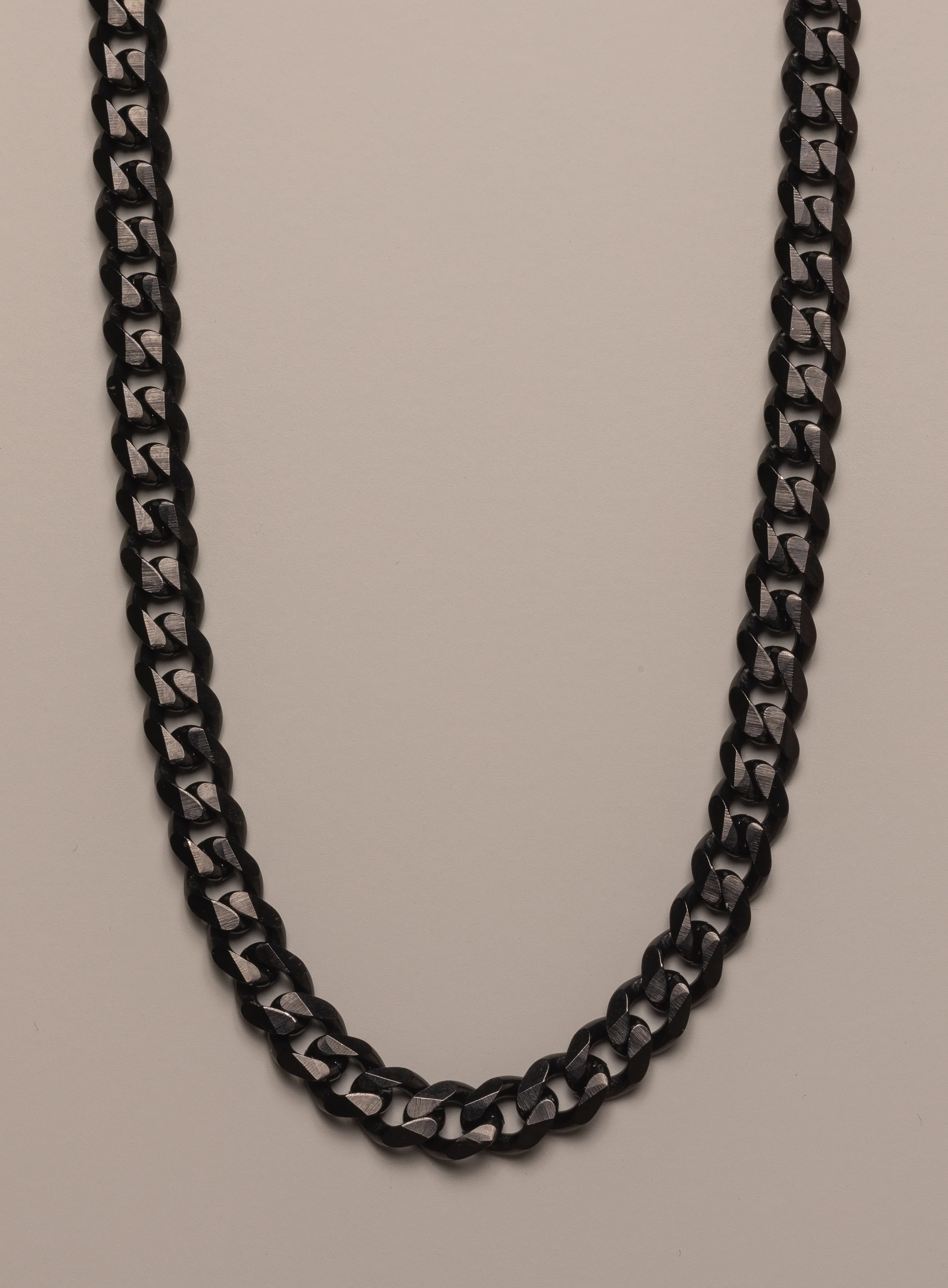 7mm Black Miami Cuban Chain for Men - Image 2