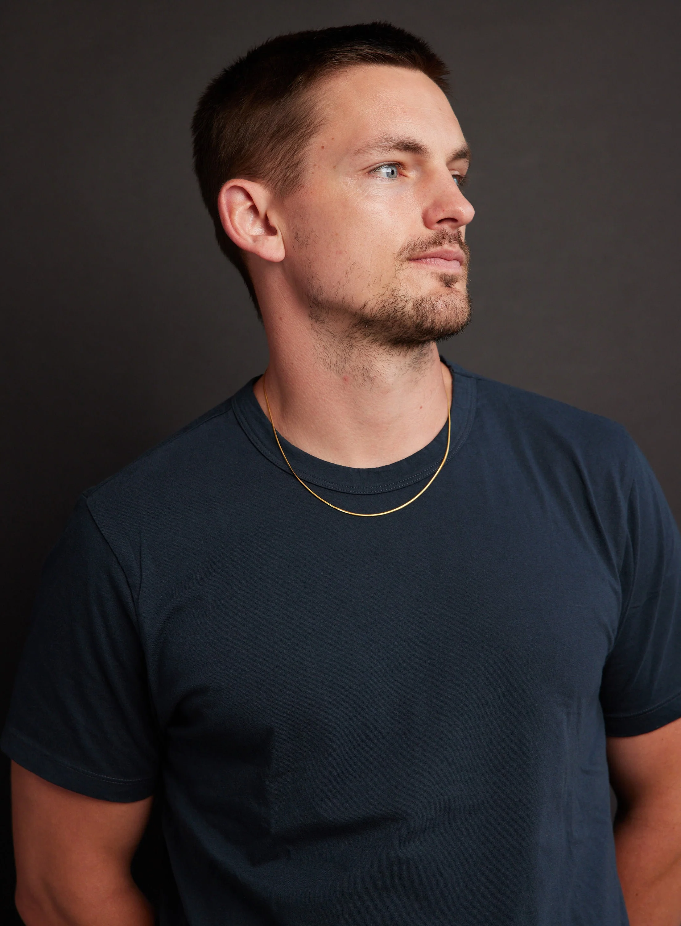 Men's 2mm 14k Gold Plated Herringbone Chain Necklace - Image 5