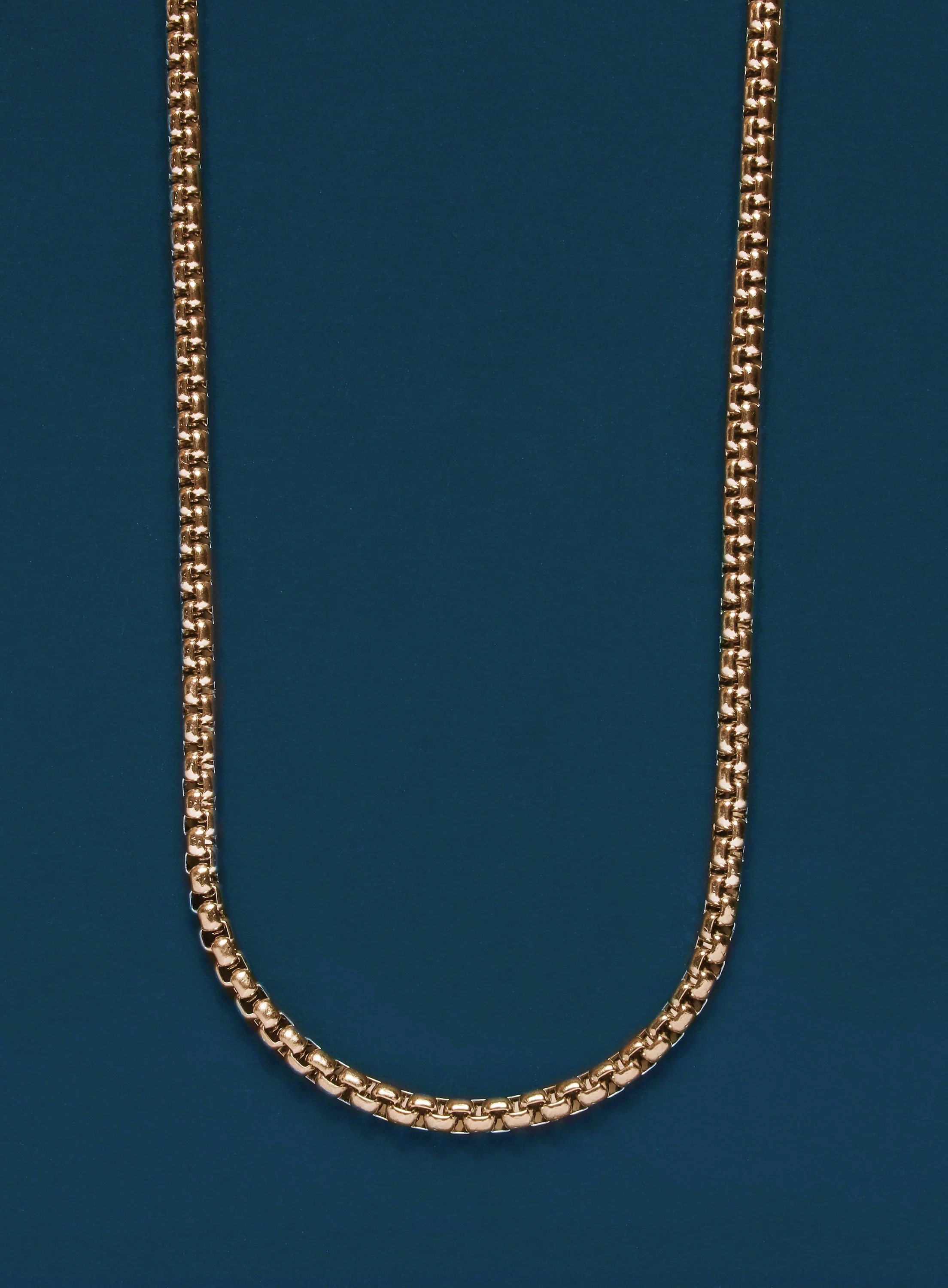 Men's 3mm Round Box chain - Image 2