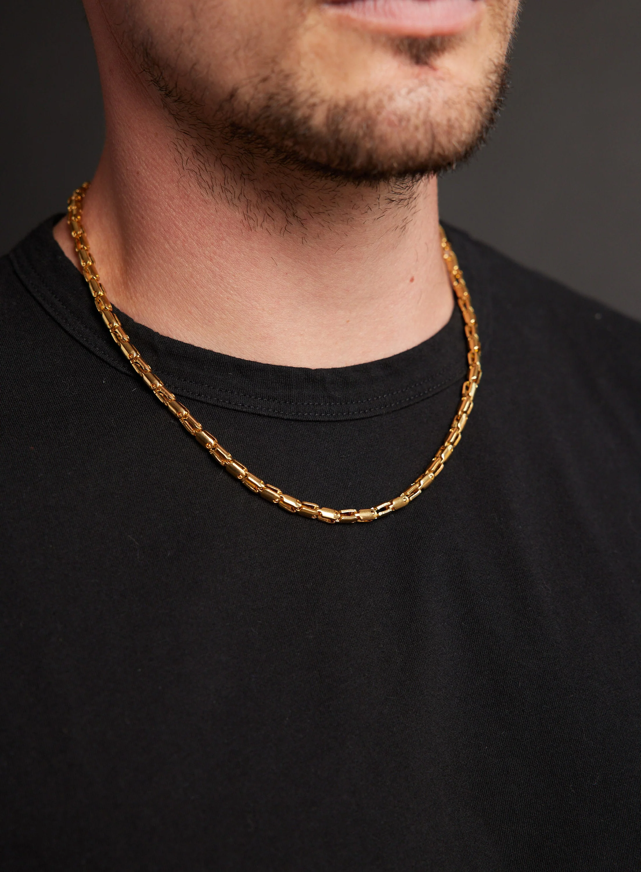 Men's 5mm Gold Chain Necklace - Image 5