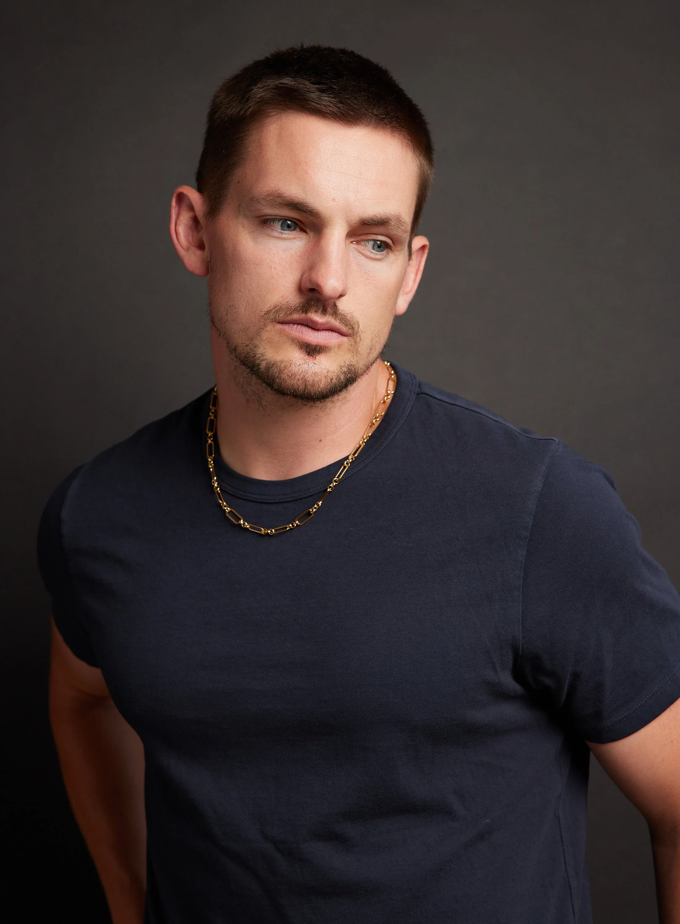 7mm Men's Gold Elongated Cable Chain Necklace for Men - Image 3