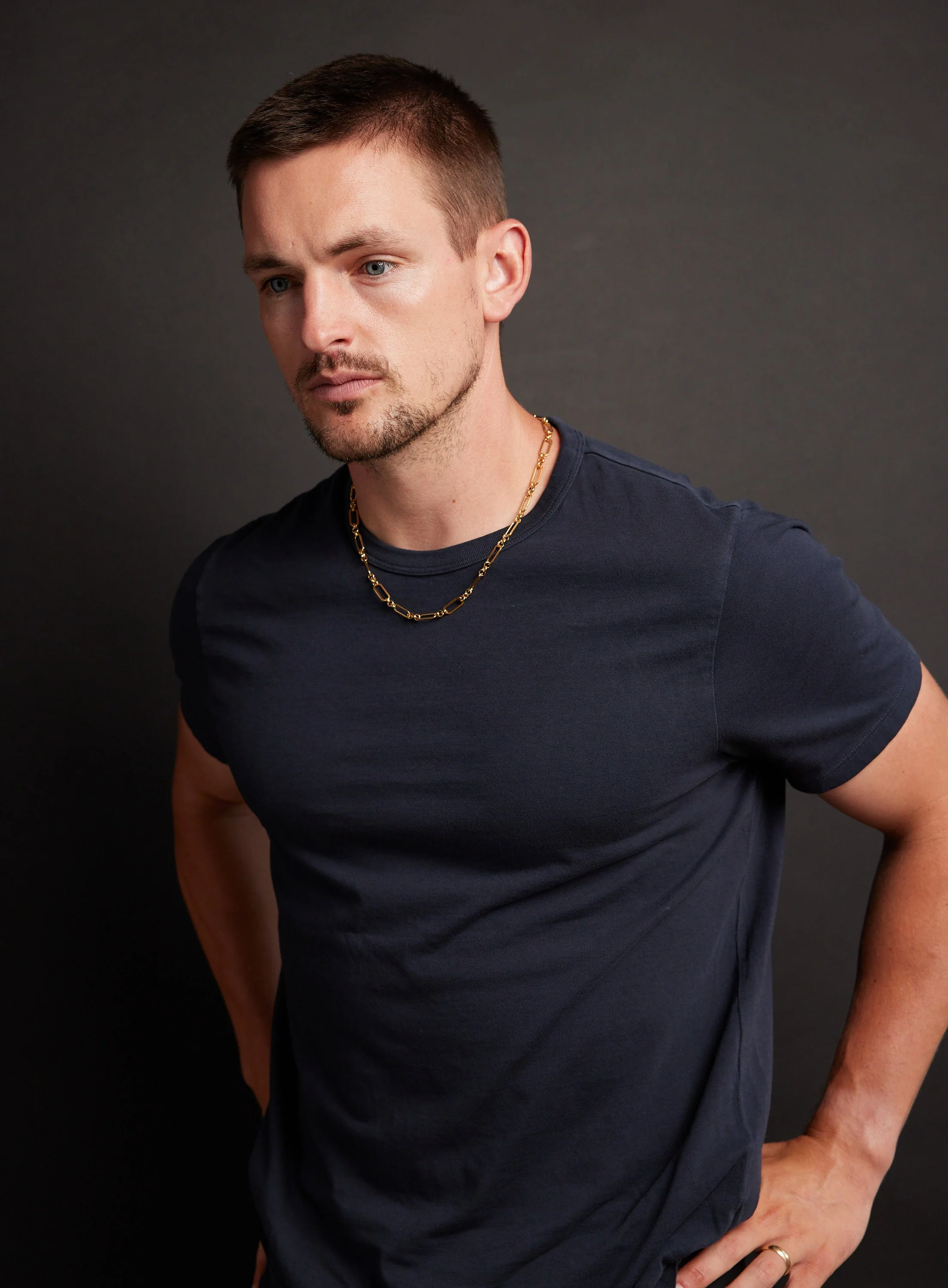 7mm Men's Gold Elongated Cable Chain Necklace for Men - Image 5