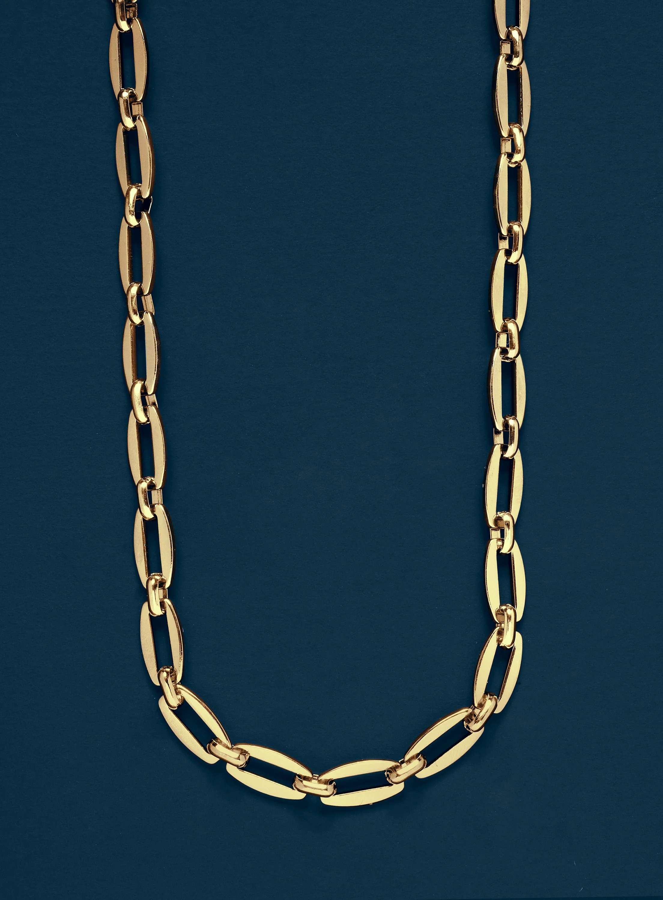 Men's Gold Necklace 7mm Thick Cable Chain - Image 2