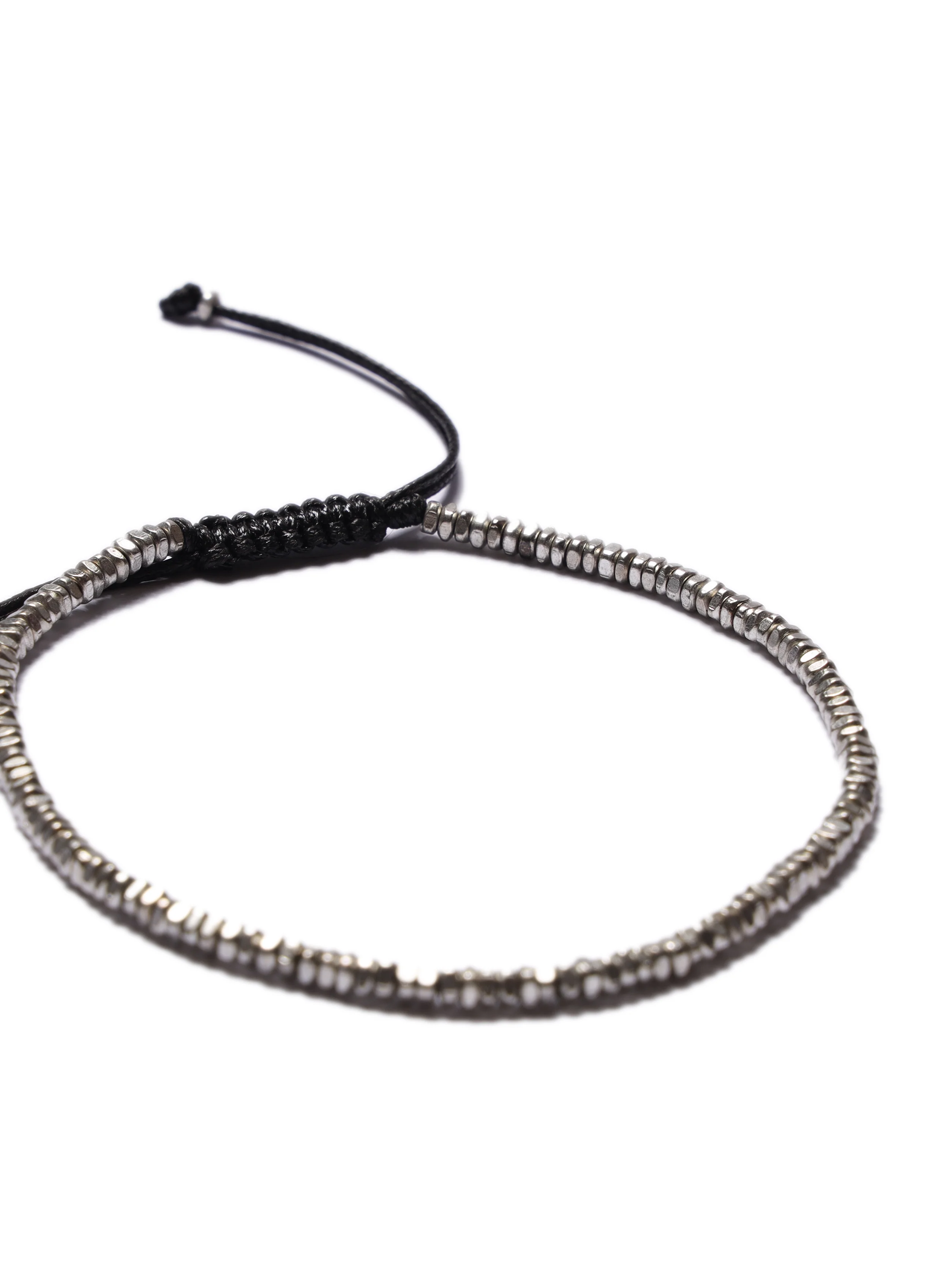 Mini Beads White Brass Bead Bracelet - Image 3
