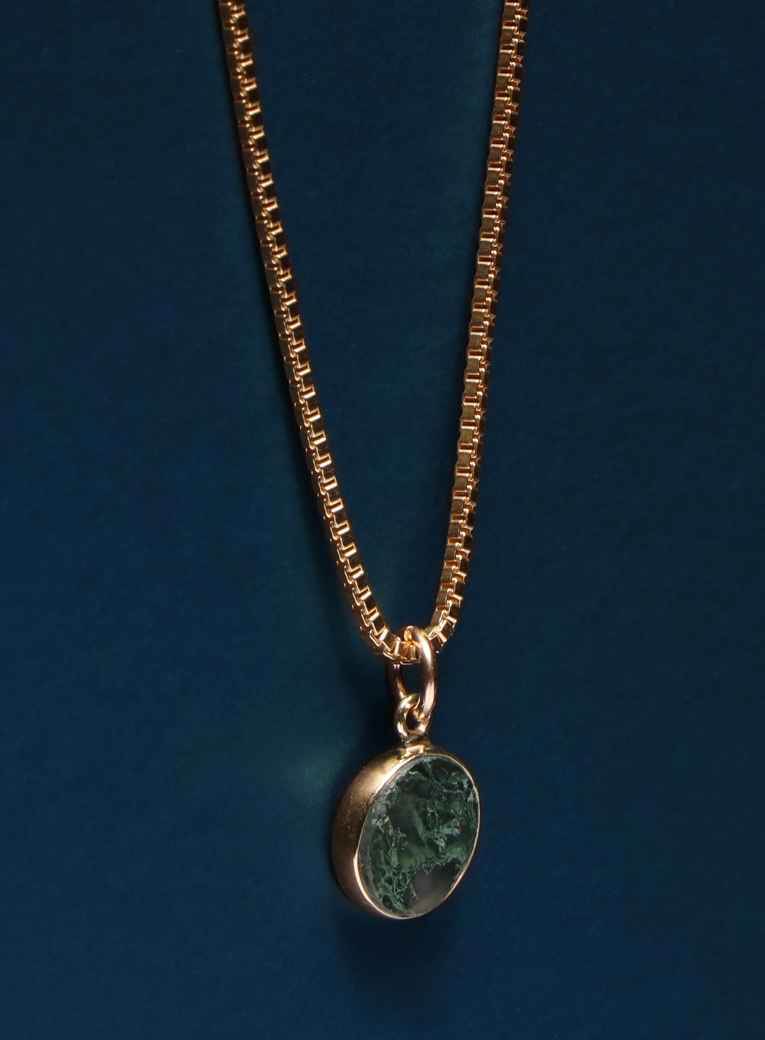 Moss Agate Gemstone Necklace - Image 3