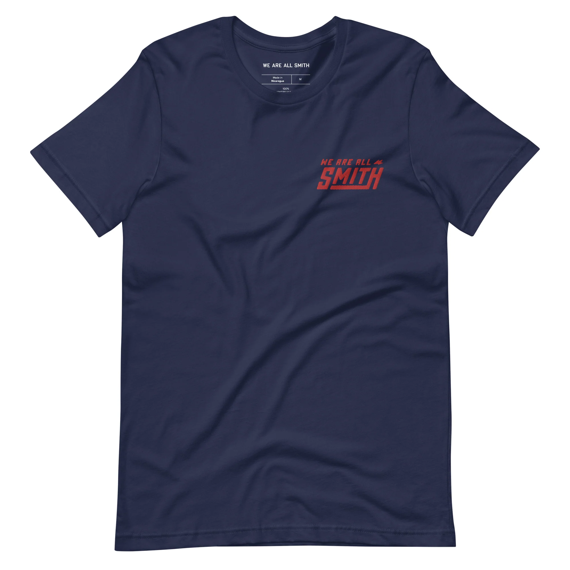 Navy Blue Red Embroidered WAAS logo Unisex t-shirt - Image 3