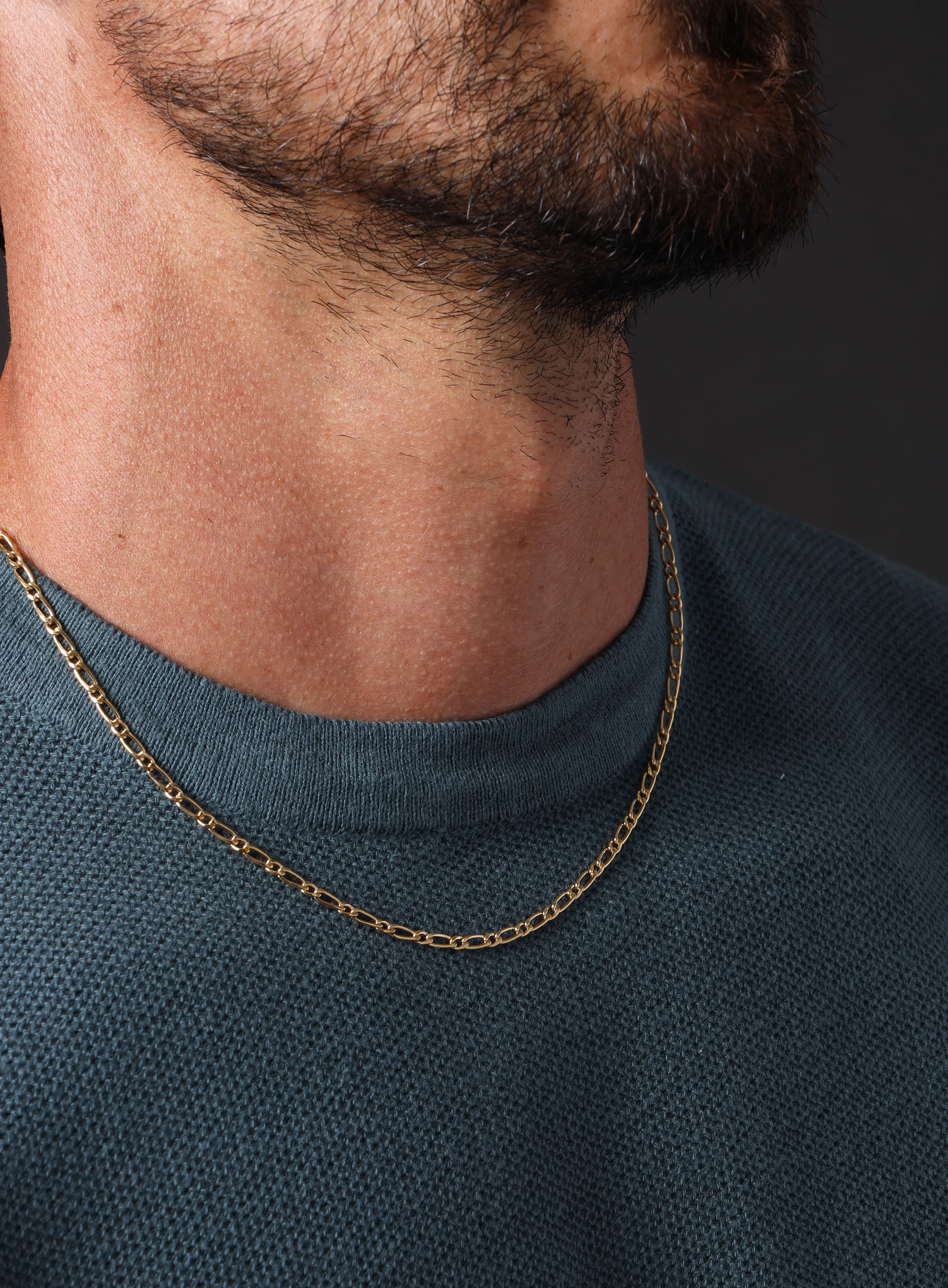 One to One Round + Elongated Cable 14k Gold Filled Chain Necklace - Image 3