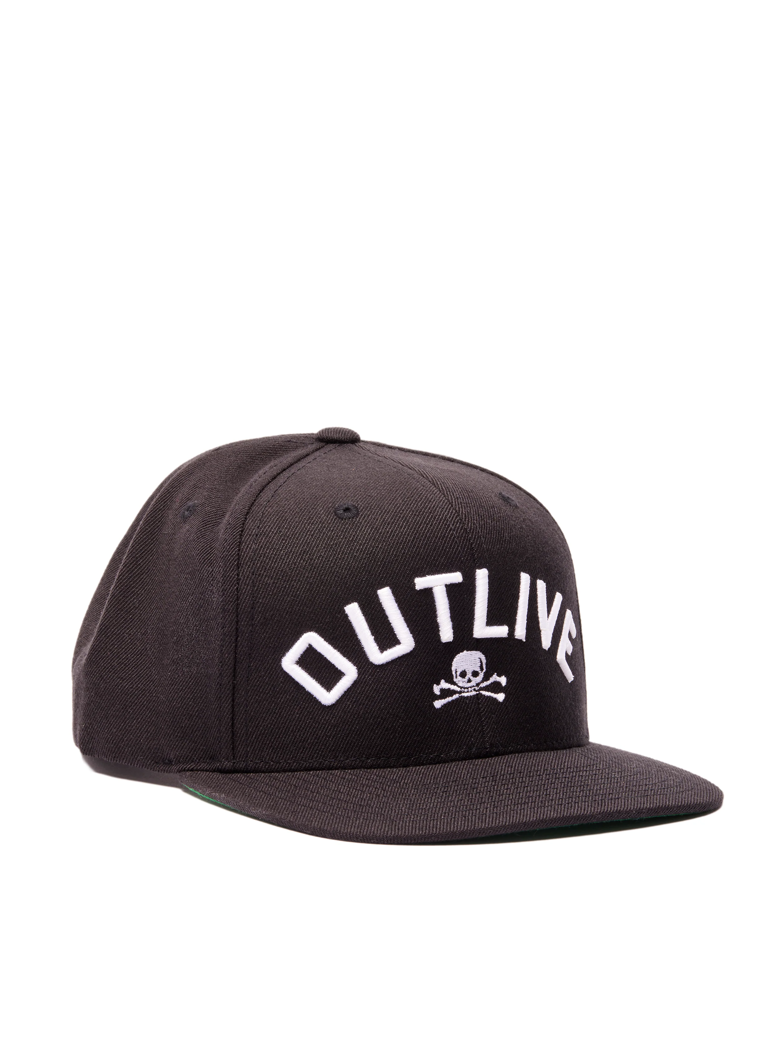 OUTLIVE Wool Blend Black Embroidered Snapback - Image 3