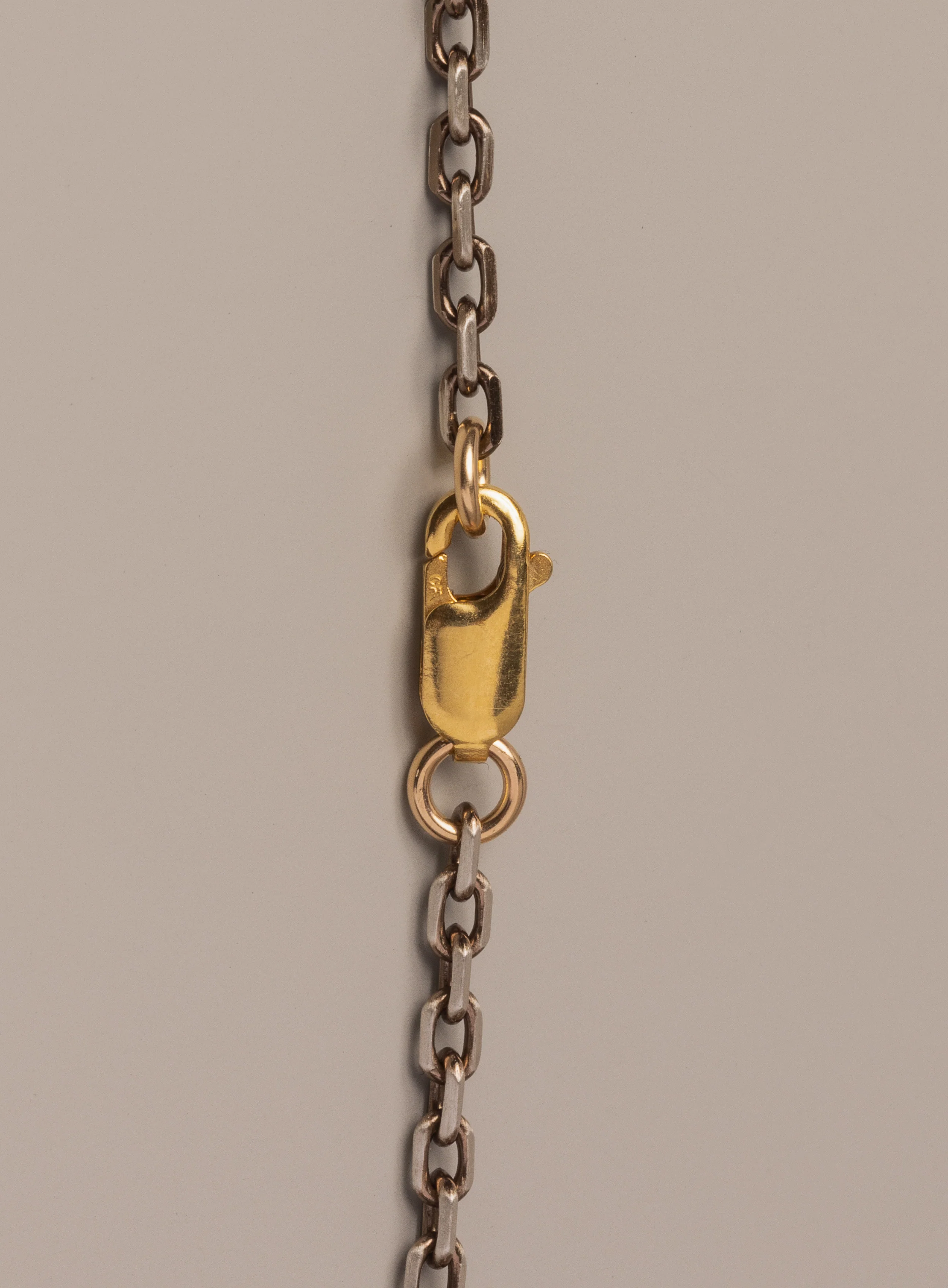 Oxidized Sterling + "Chocolate" Vermeil Gold Cable Chain Necklace - Image 8