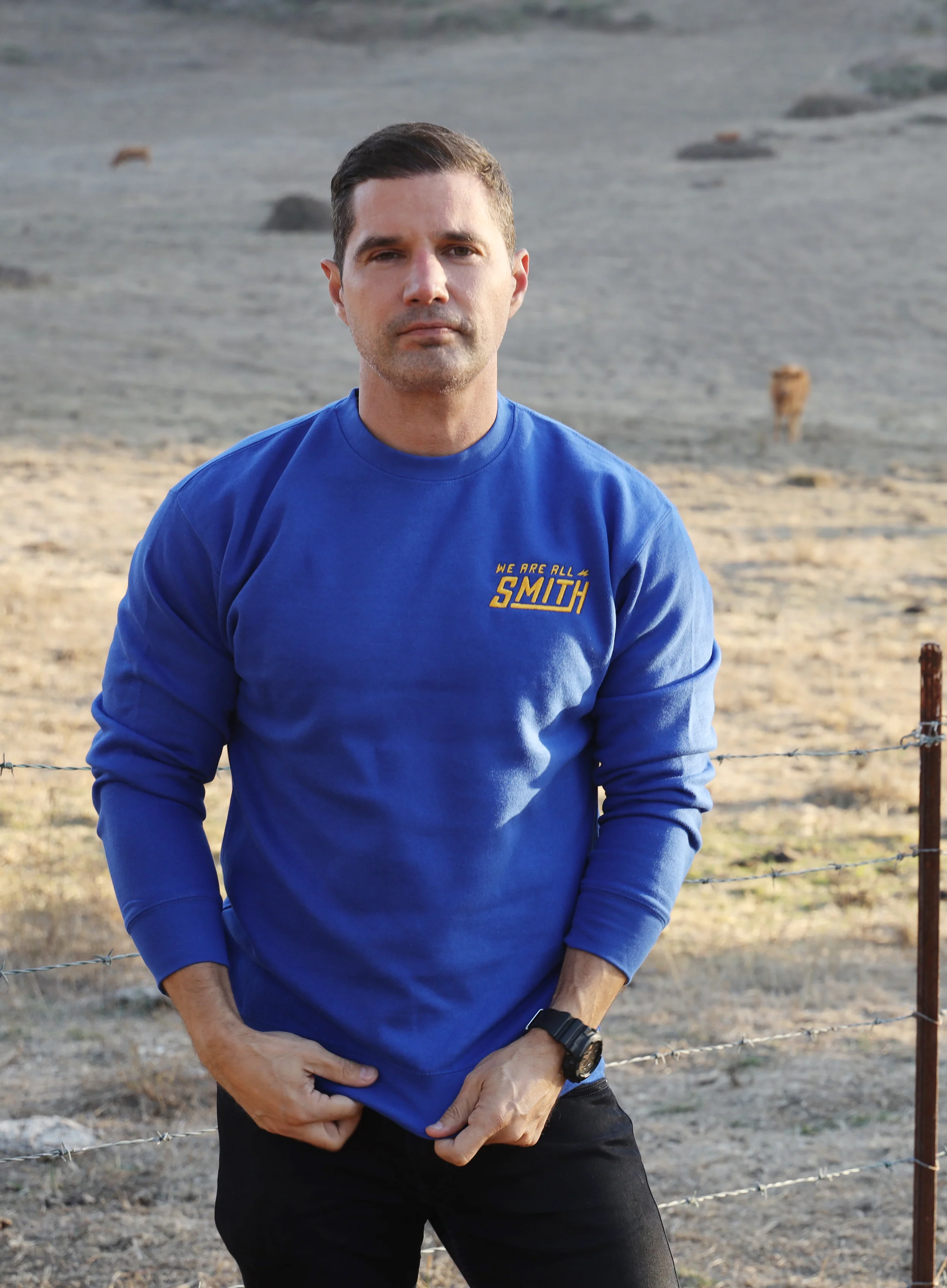 Royal Blue Embroidered WAAS Logo Unisex Sweatshirt - Image 4
