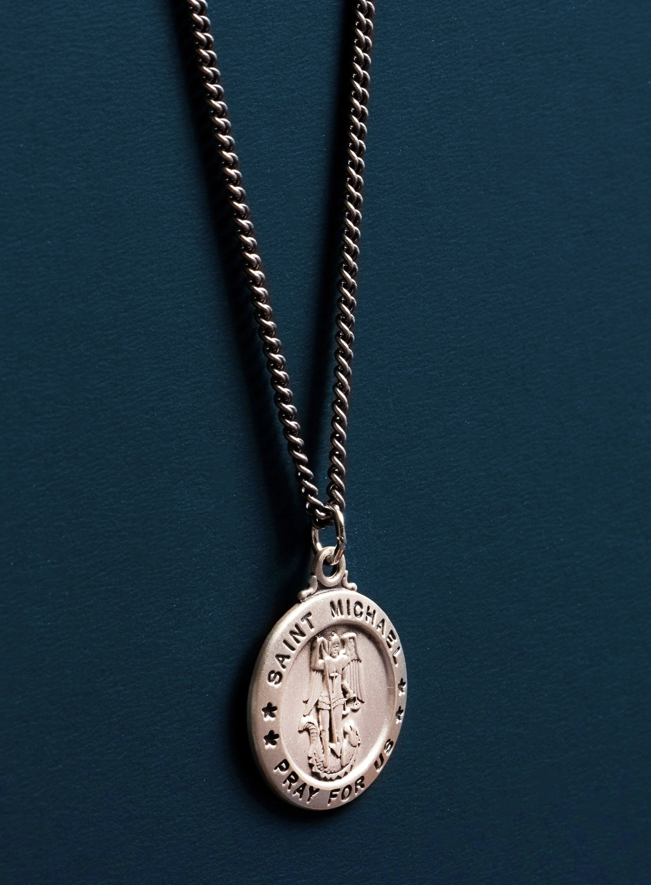 Saint Michael the Archangel Pendant Necklace for Men - Image 3