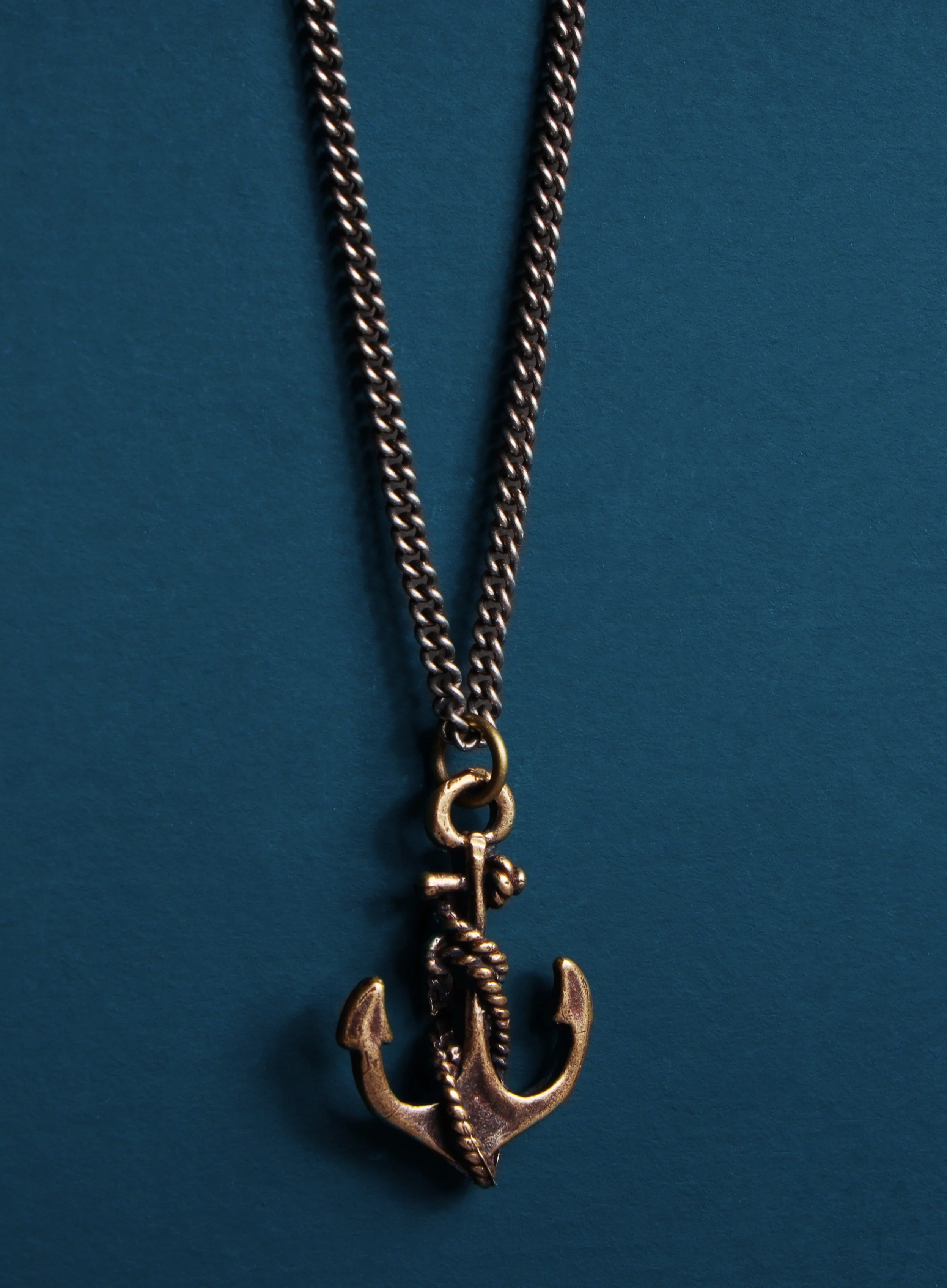 Bronze Anchor Necklace for Men - Image 3