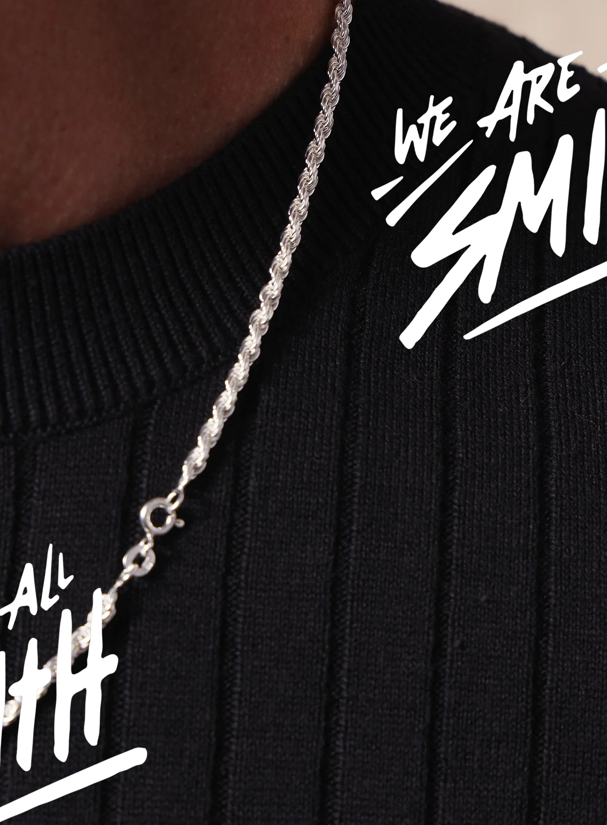 925 Sterling Silver Rope Chain Necklace for Men - Image 3