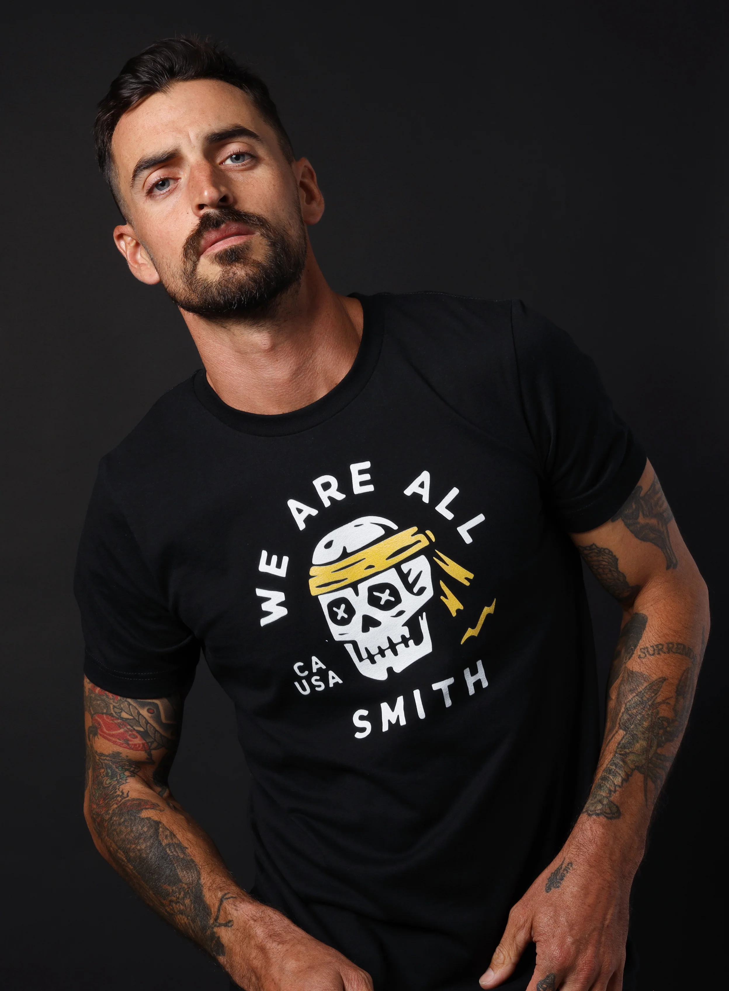 Skull Black Unisex black short sleeve t-shirt - Image 4