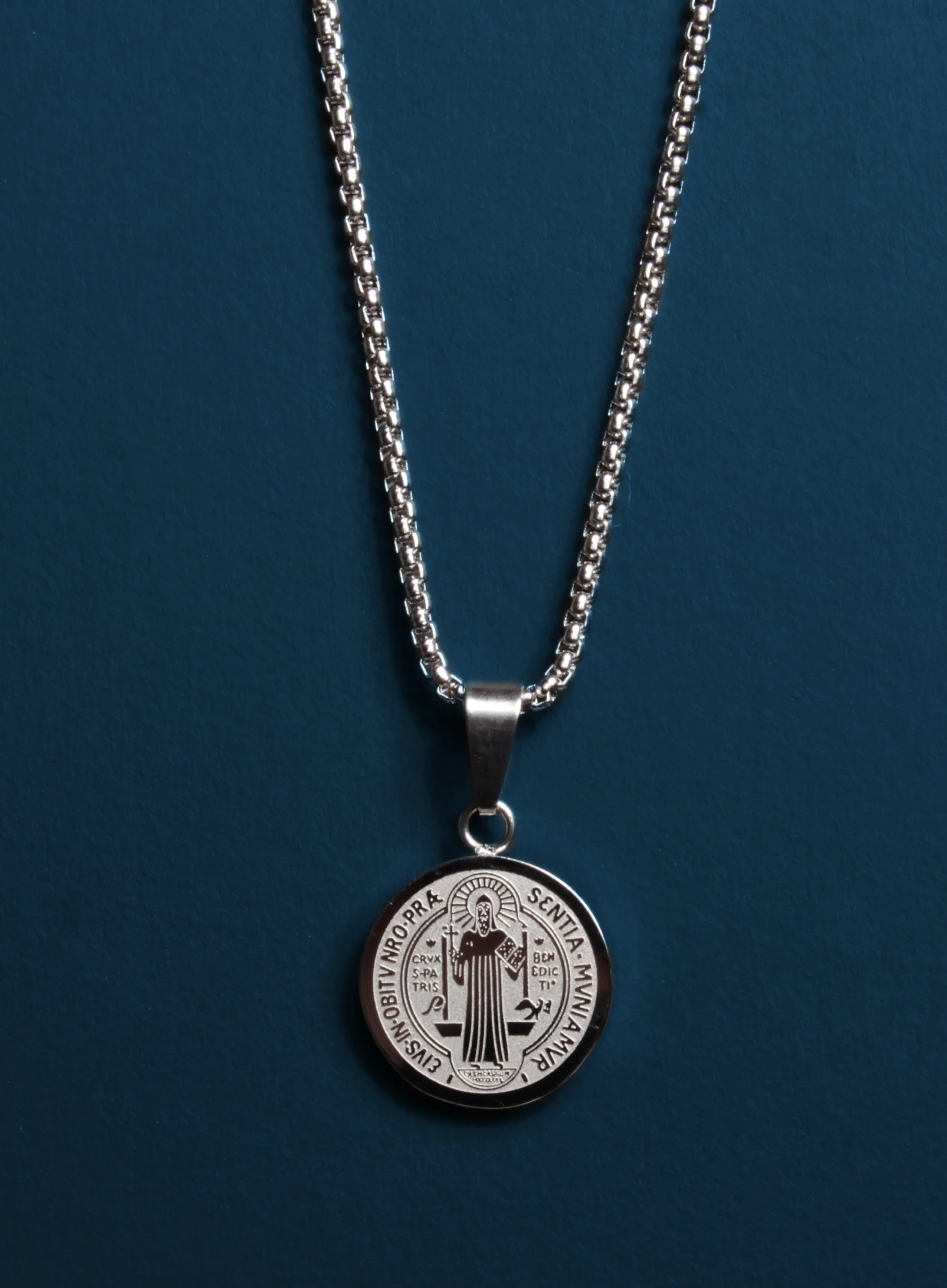 St. Benedict Medal Men's Necklace (SMALL) - Image 4