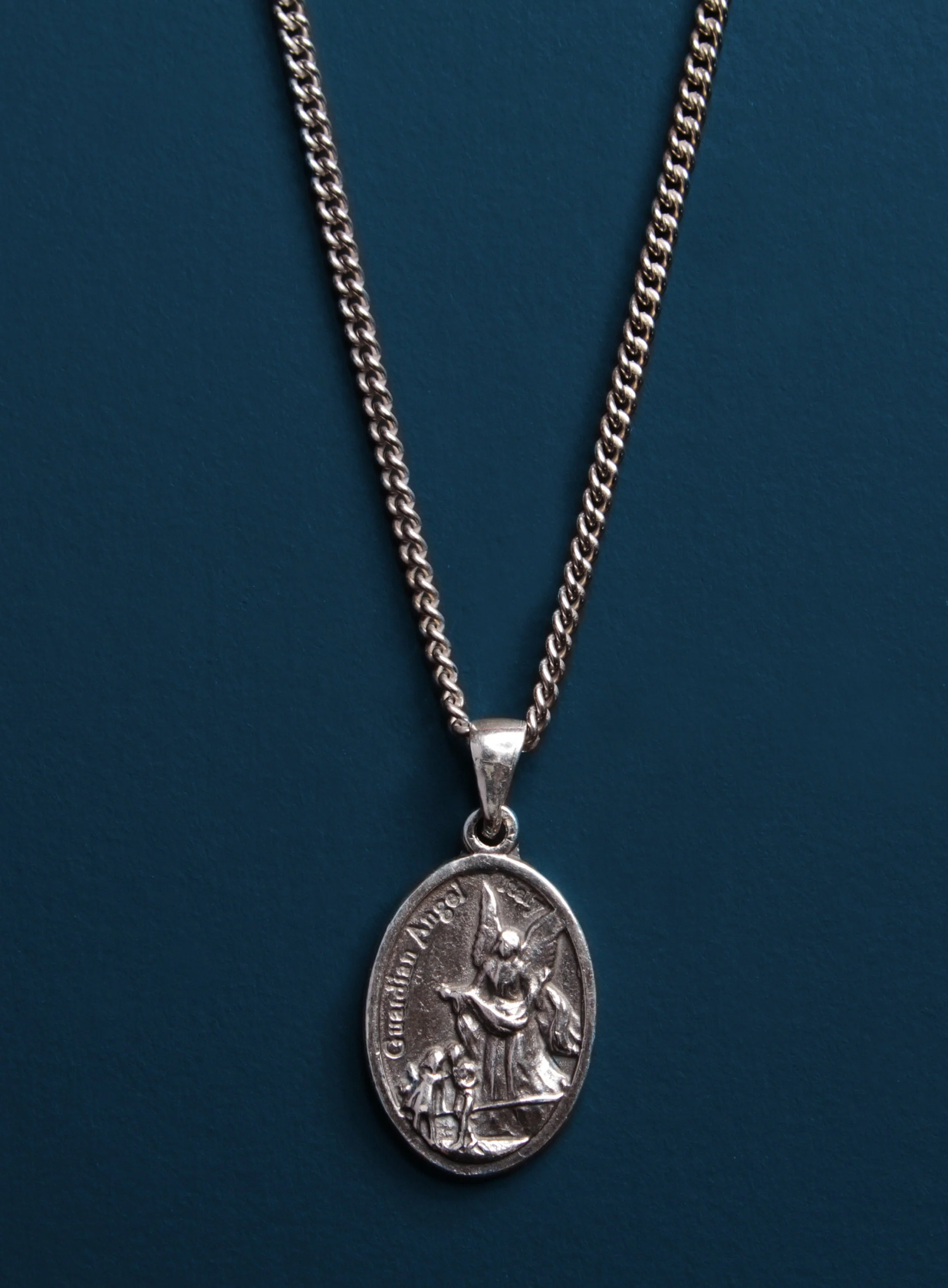 St Michael and Guardian Angel Men's Necklace - Image 4