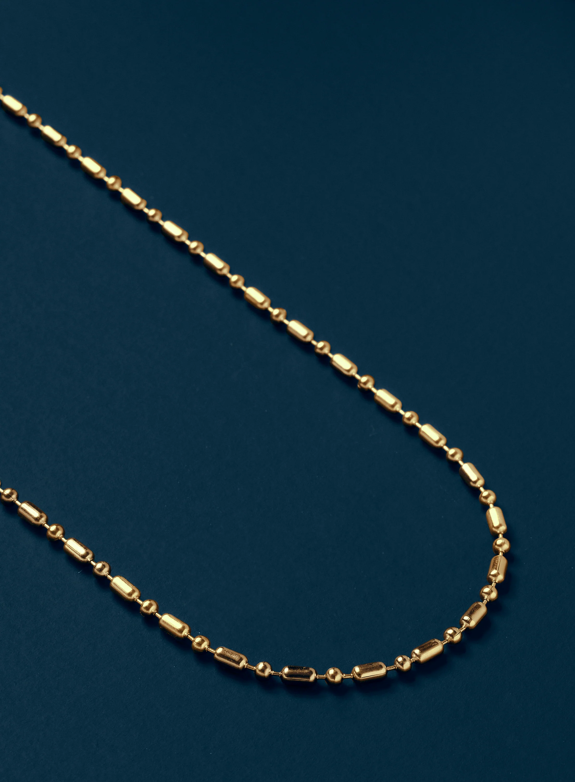 Stainless Steel Gold Plated 2.5mm Minimalist Long and Short Links Chain - Image 3
