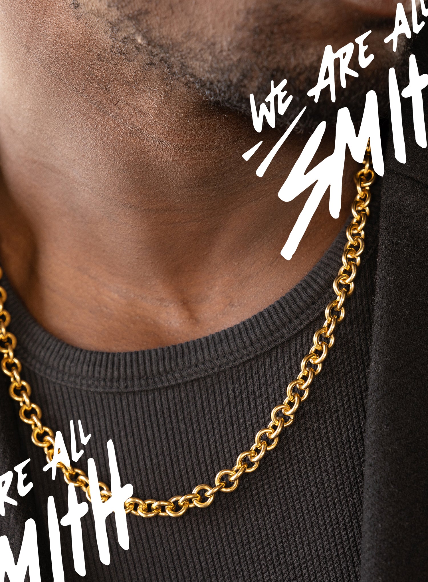 Stainless Steel Gold Plated 9mm  Round Cable Chain Necklace - Image 4